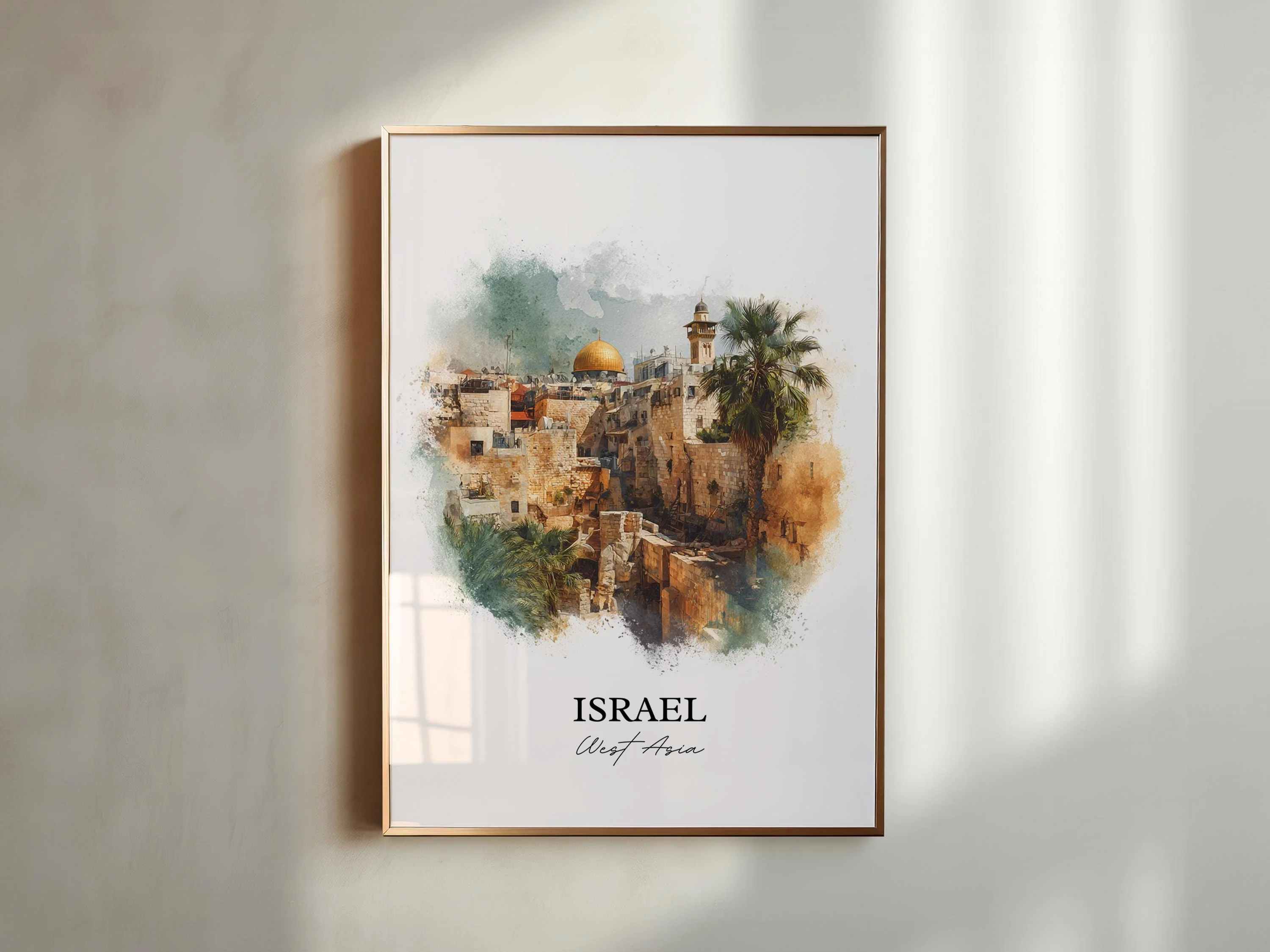 Israel, Israel – Watercolor Art Print - Image 5