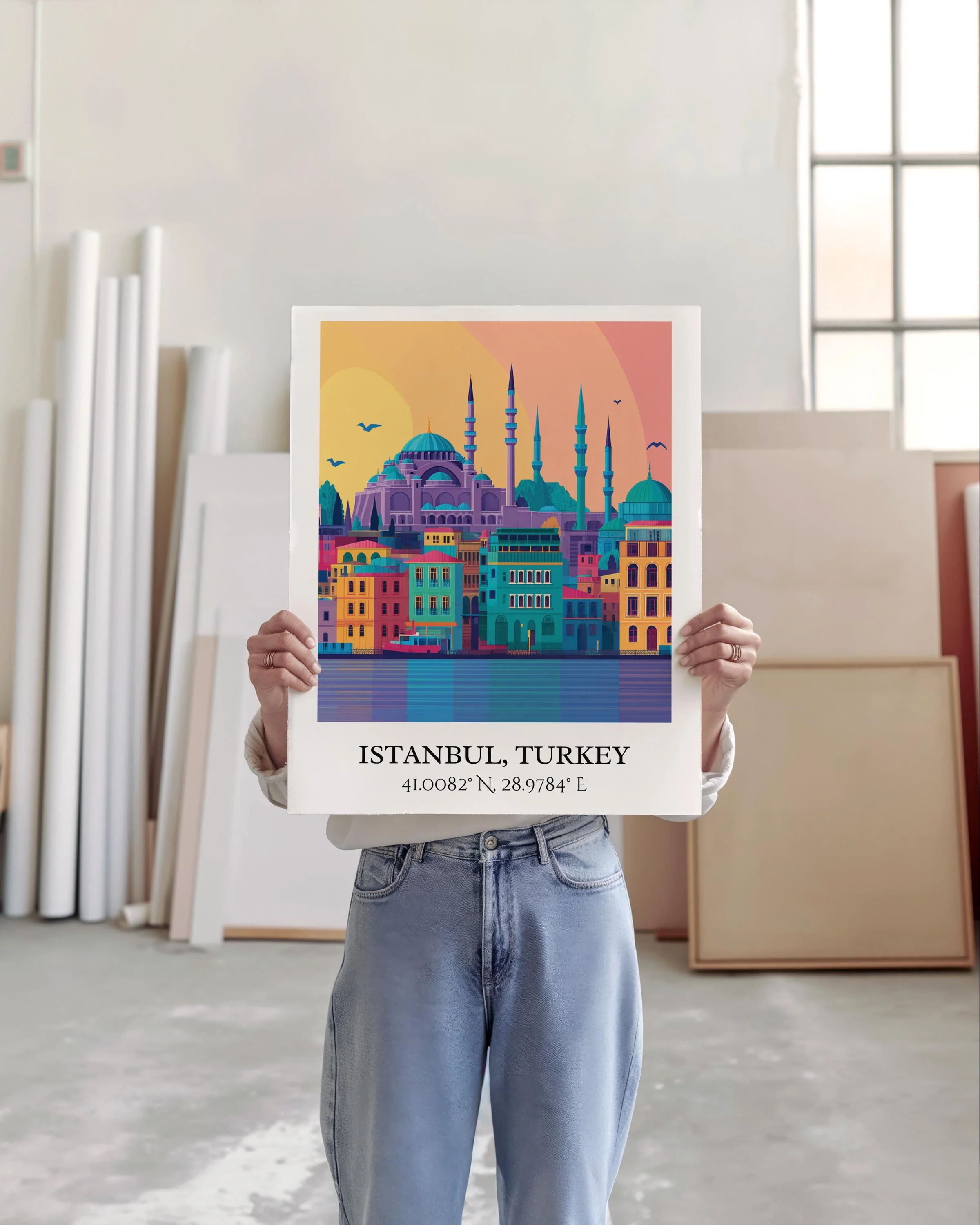 Istanbul, Turkey – Watercolor Art Print - Image 3