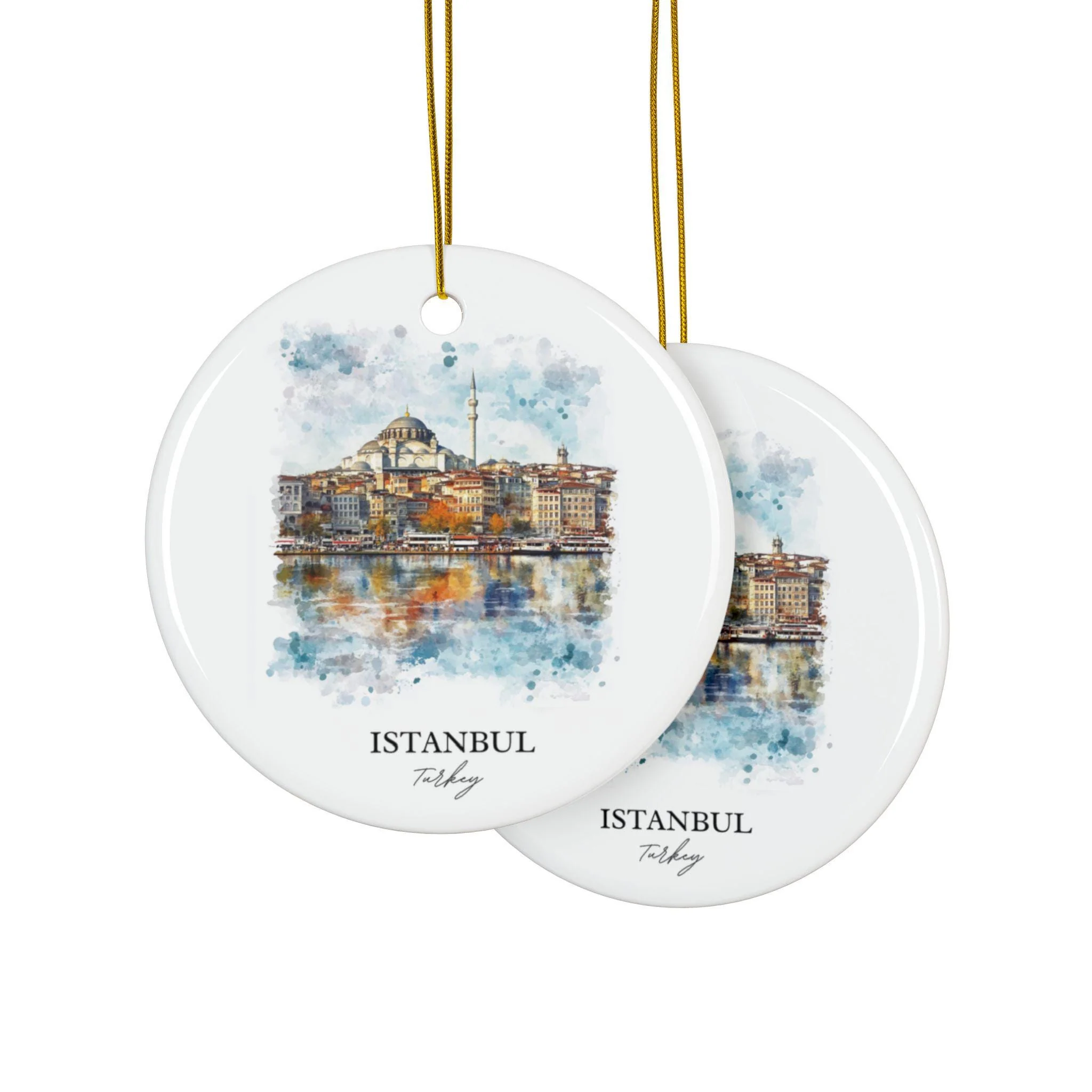 Istanbul Turkey Ornament: Unique Istanbul Souvenir, Istanbul Xmas Decor, and Authentic Istanbul Gift - Image 2