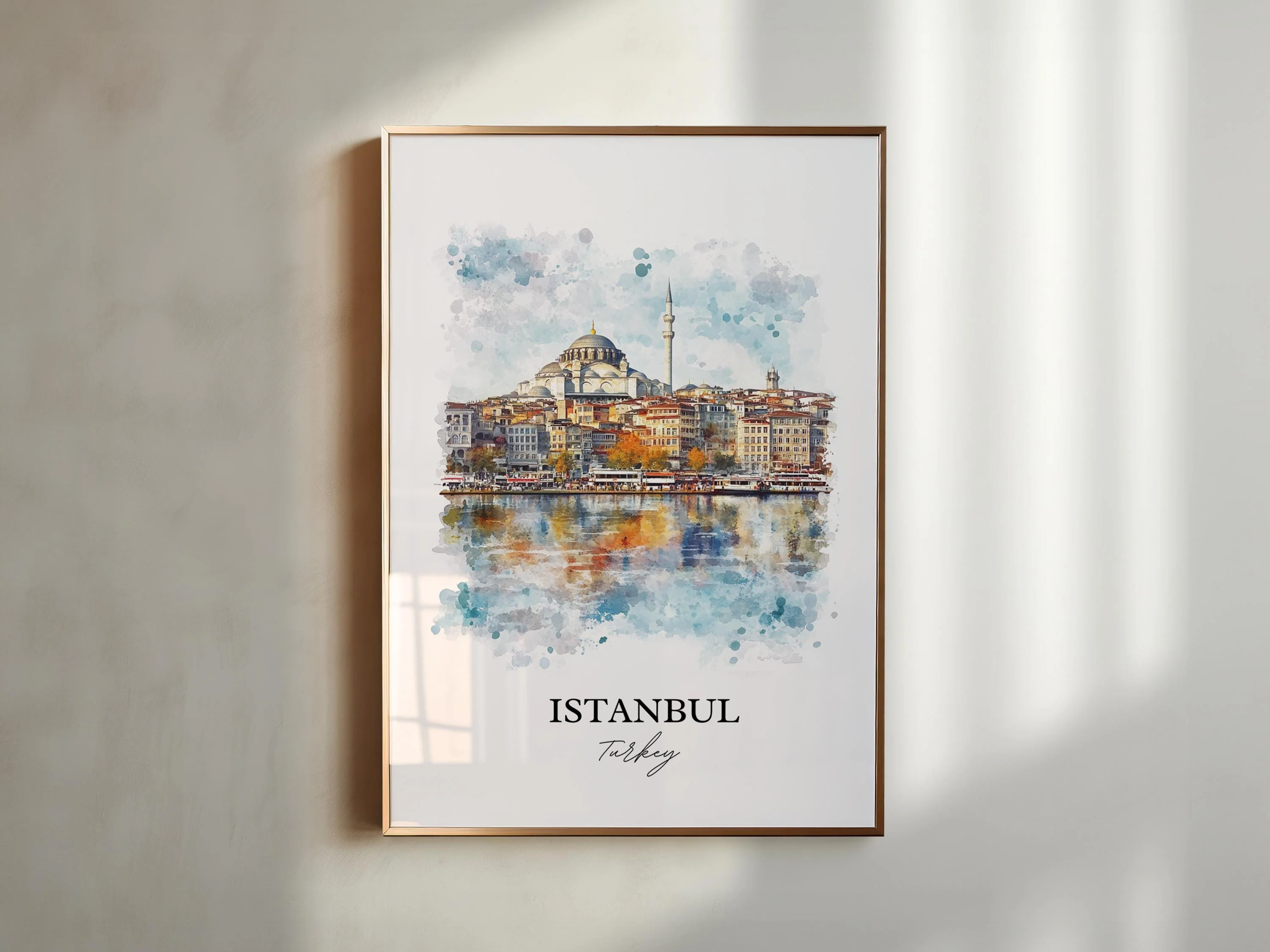 Istanbul, Turkey – Watercolor Art Print - Image 6