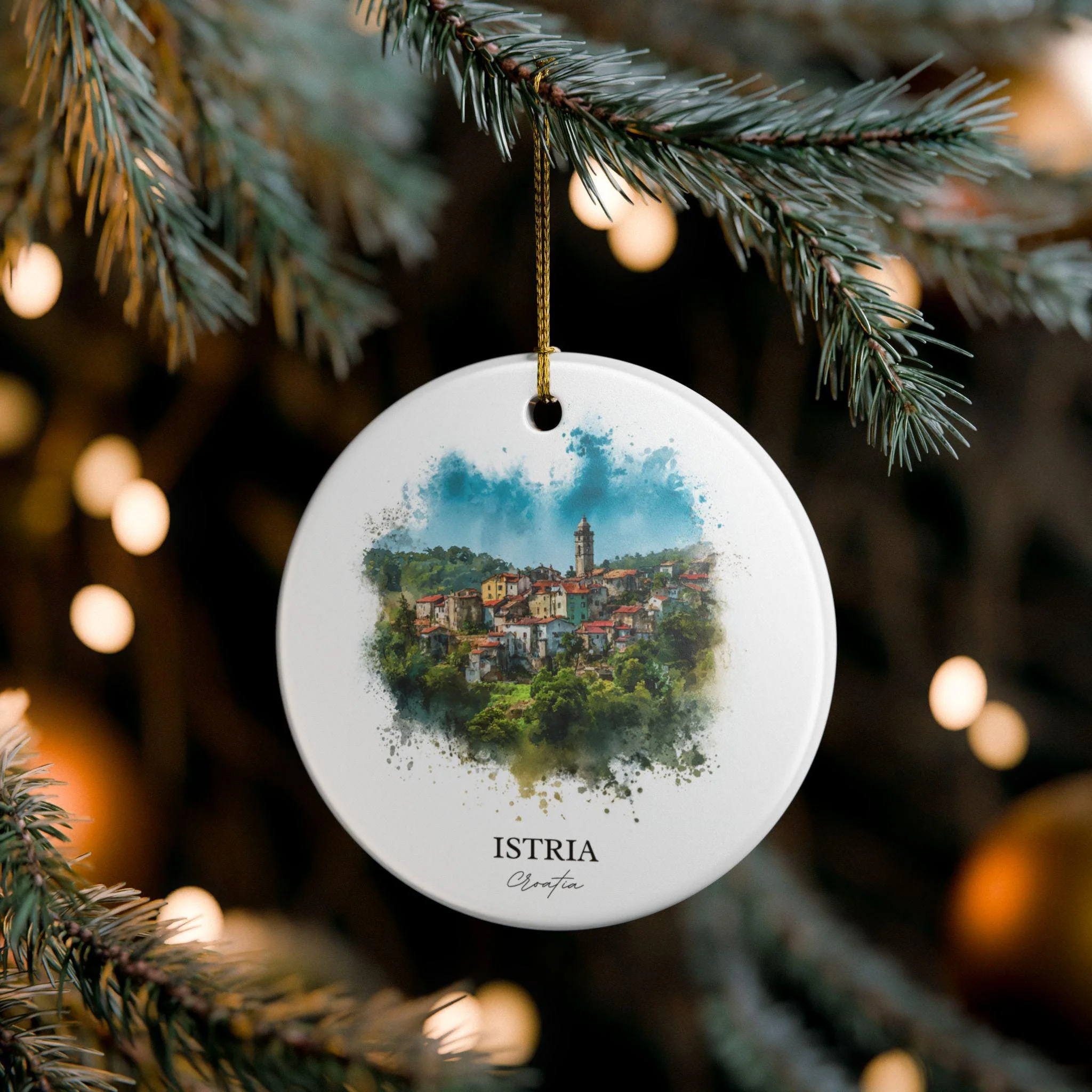 Istria Croatia Ornament: Unique Istria Souvenir, Istria Croatia Xmas Decor, and Authentic Croatia Gift - Image 4