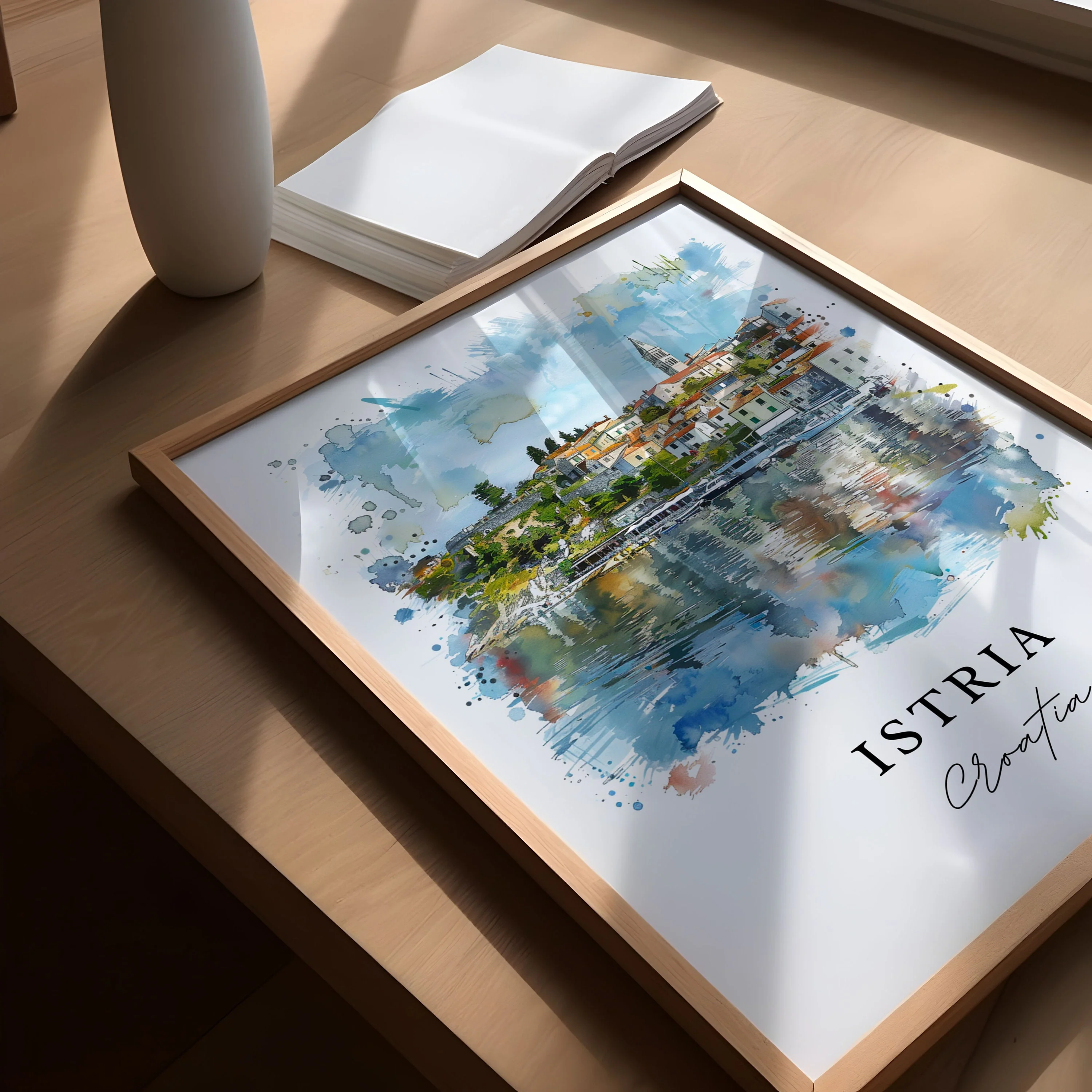 Istria, Croatia – Watercolor Art Print - Image 3