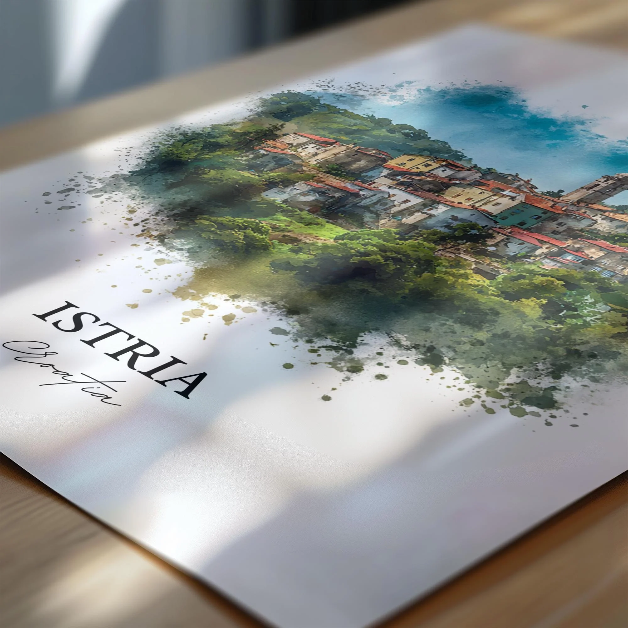 Istria, Croatia – Watercolor Art Print - Image 2