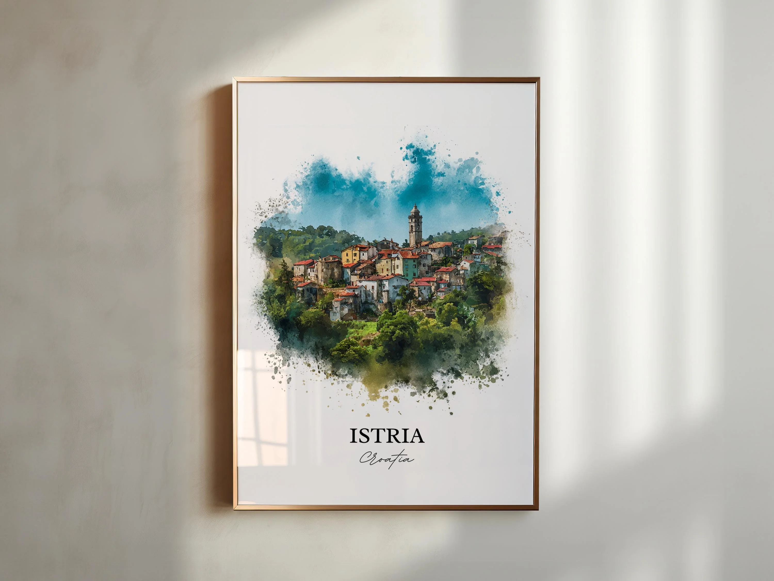 Istria, Croatia – Watercolor Art Print - Image 3