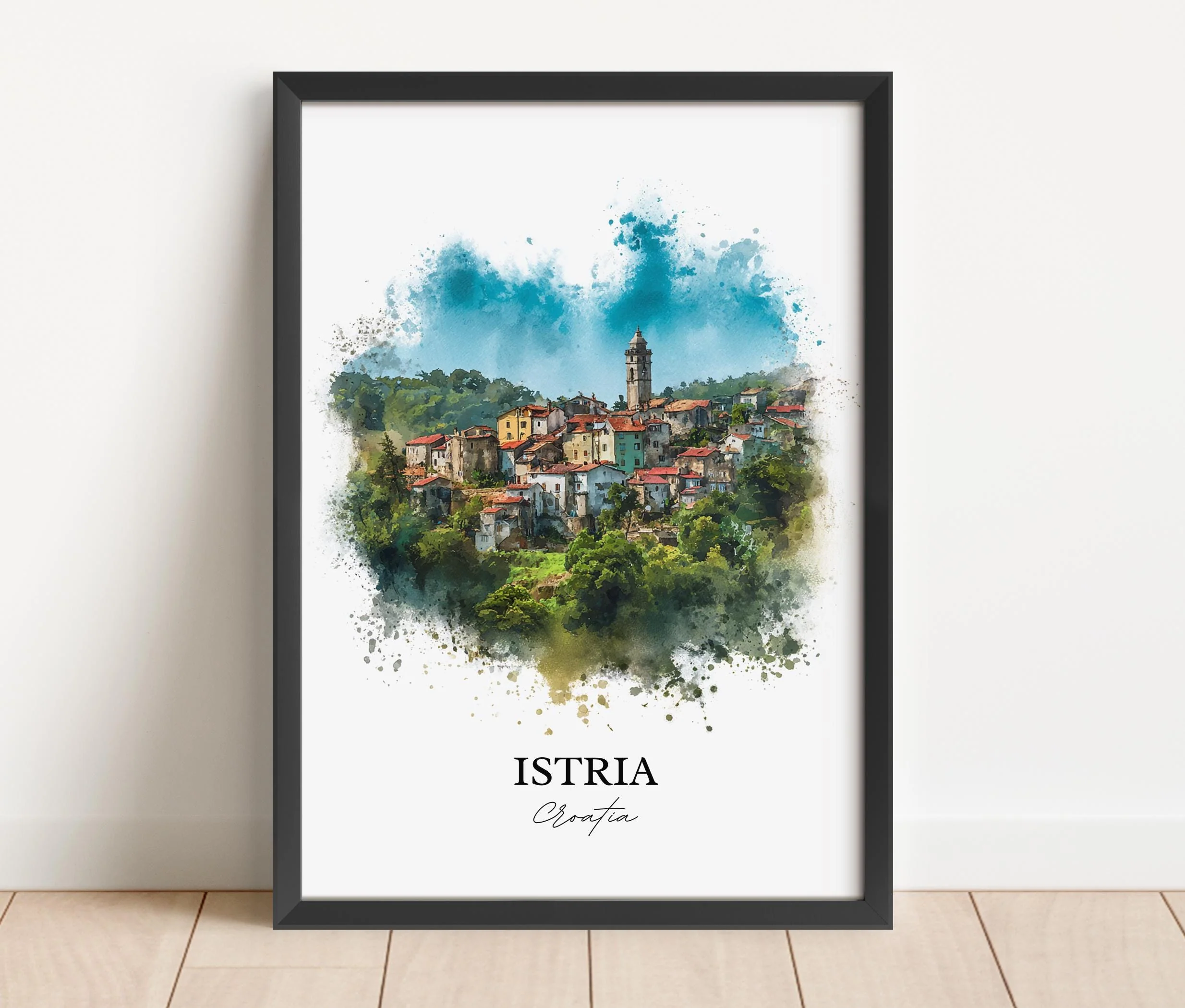 Istria, Croatia – Watercolor Art Print - Image 4