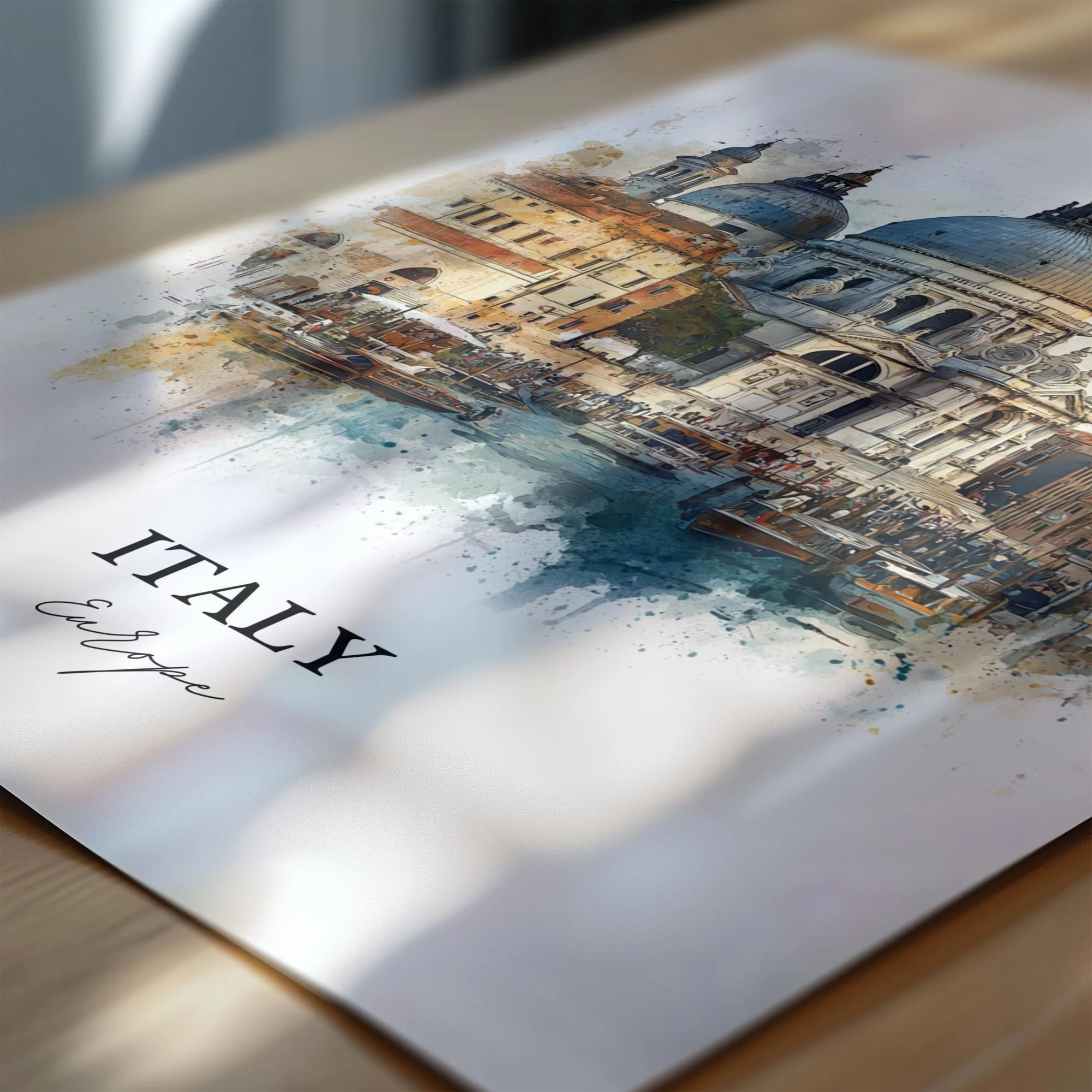 Italy, Italy – Watercolor Art Print - Image 2