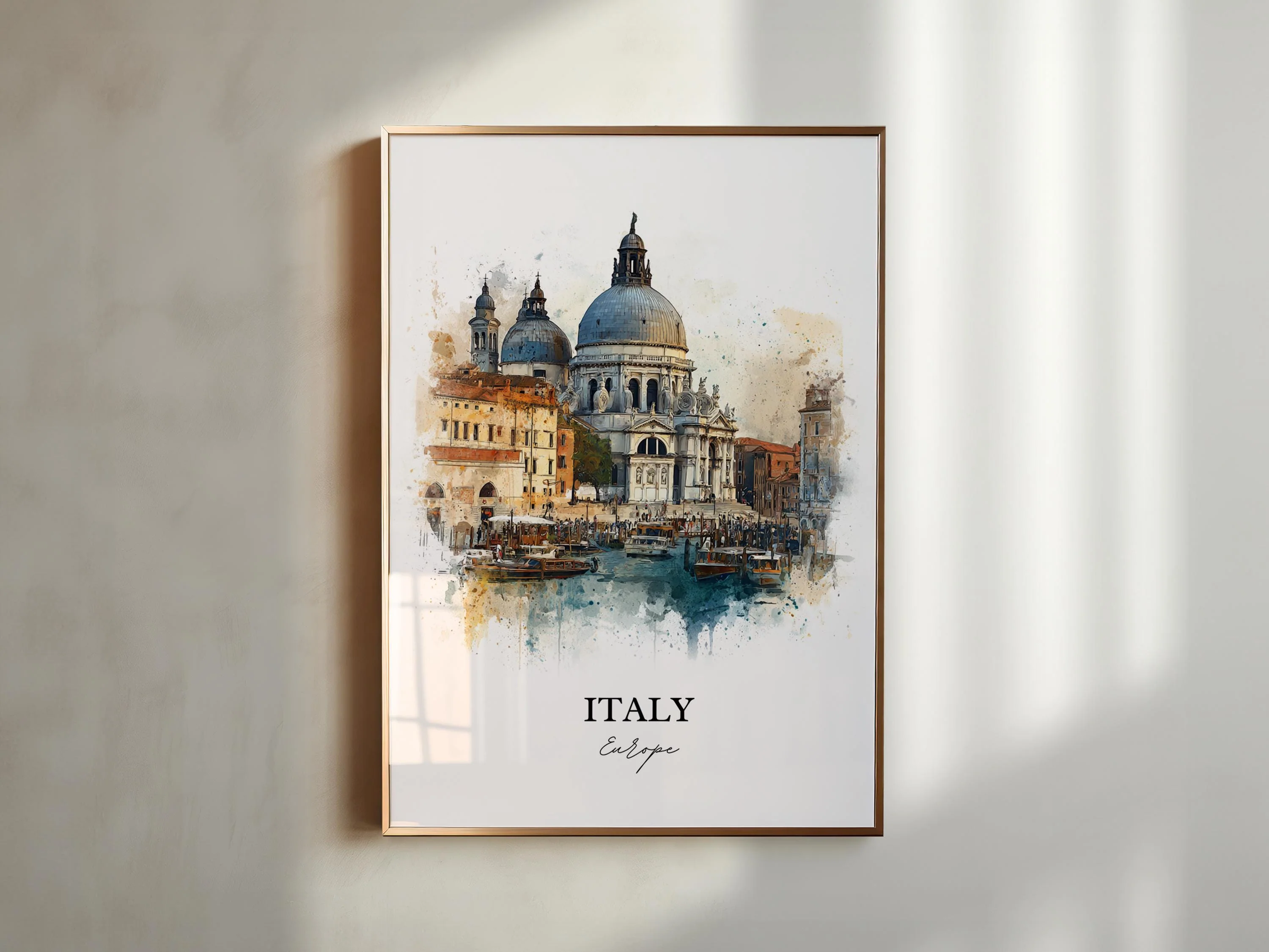 Italy, Italy – Watercolor Art Print - Image 3