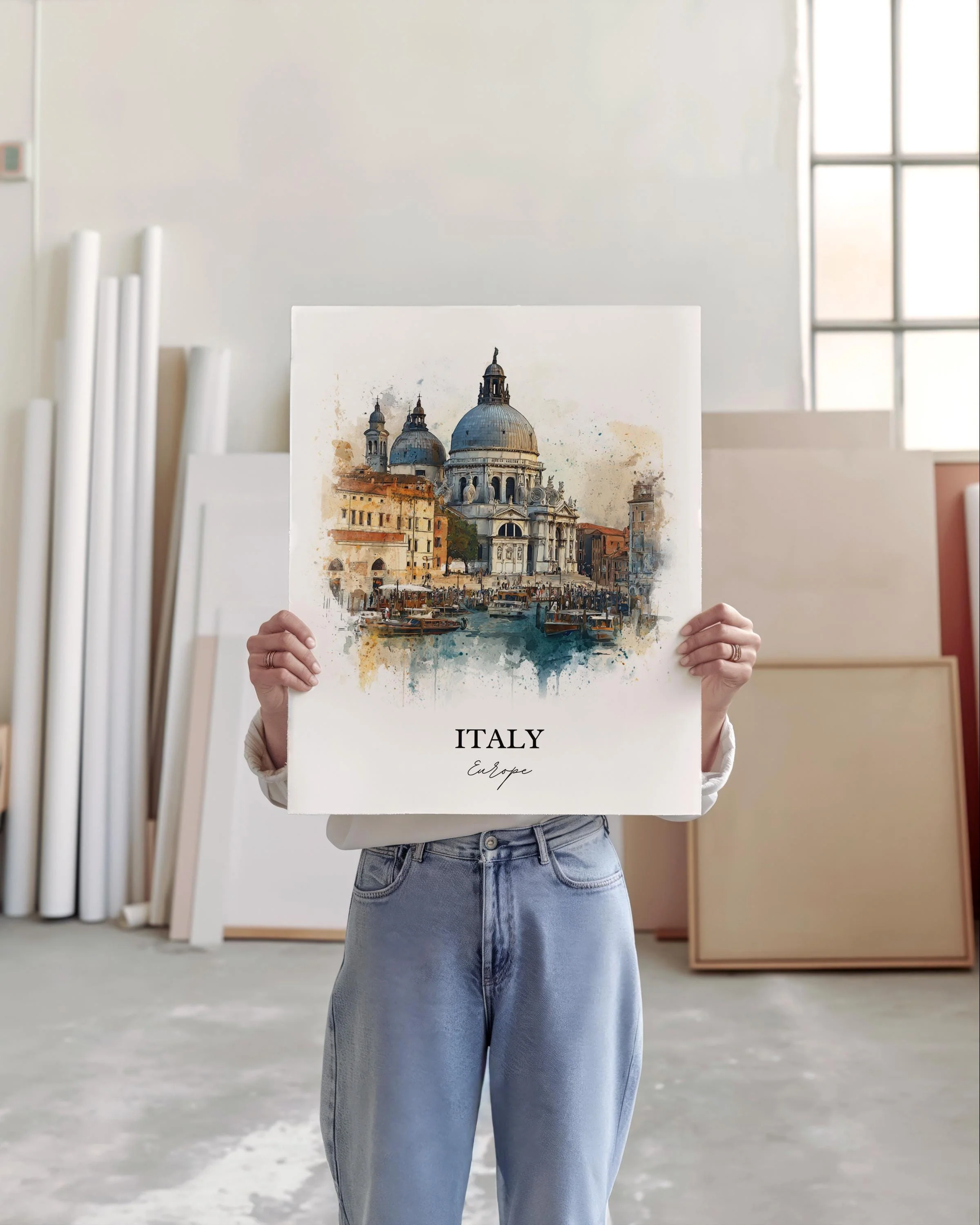 Italy, Italy – Watercolor Art Print - Image 4