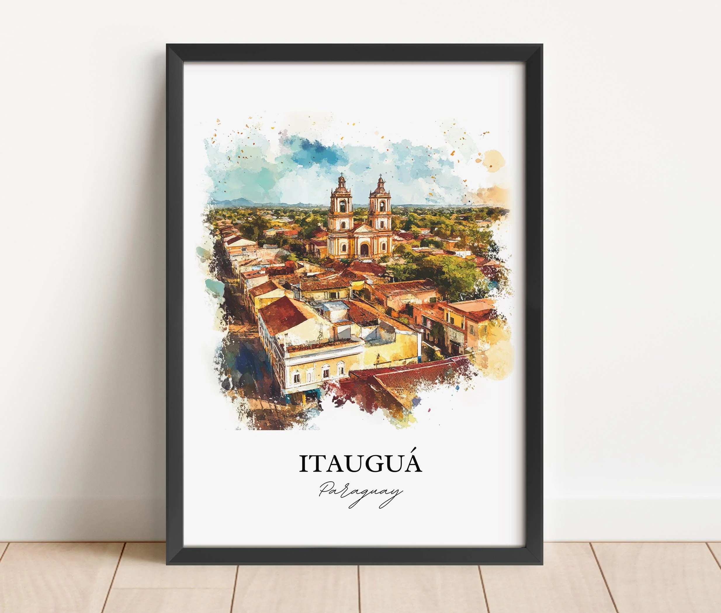 Itauguá, Paraguay – Watercolor Art Print - Image 6