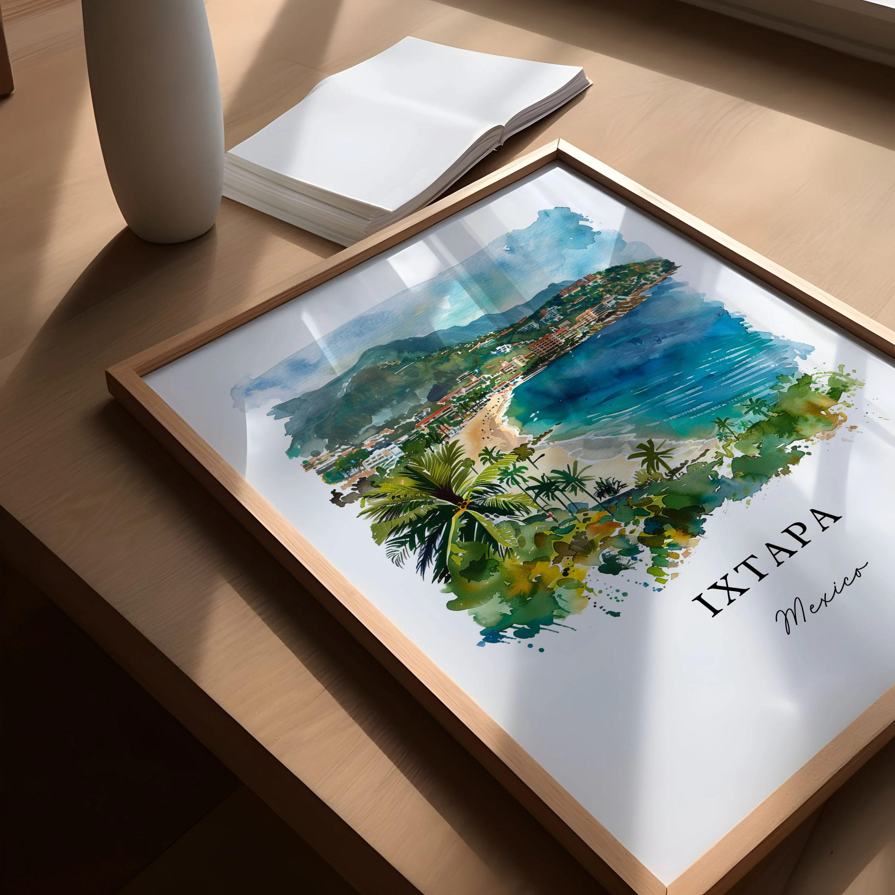 Ixtapa, Mexico – Watercolor Art Print - Image 3