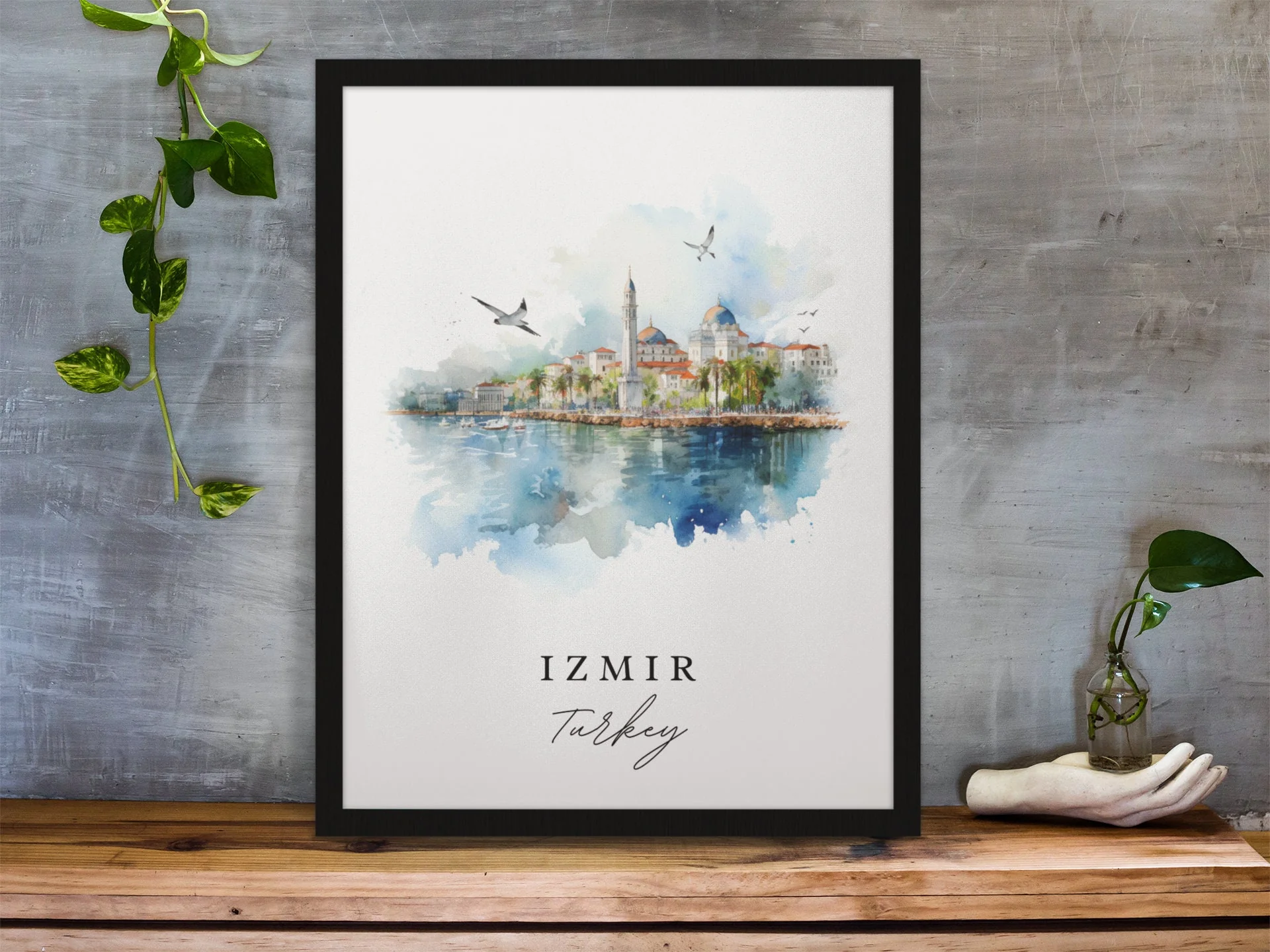 Izmir, Turkey – Watercolor Art Print - Image 5