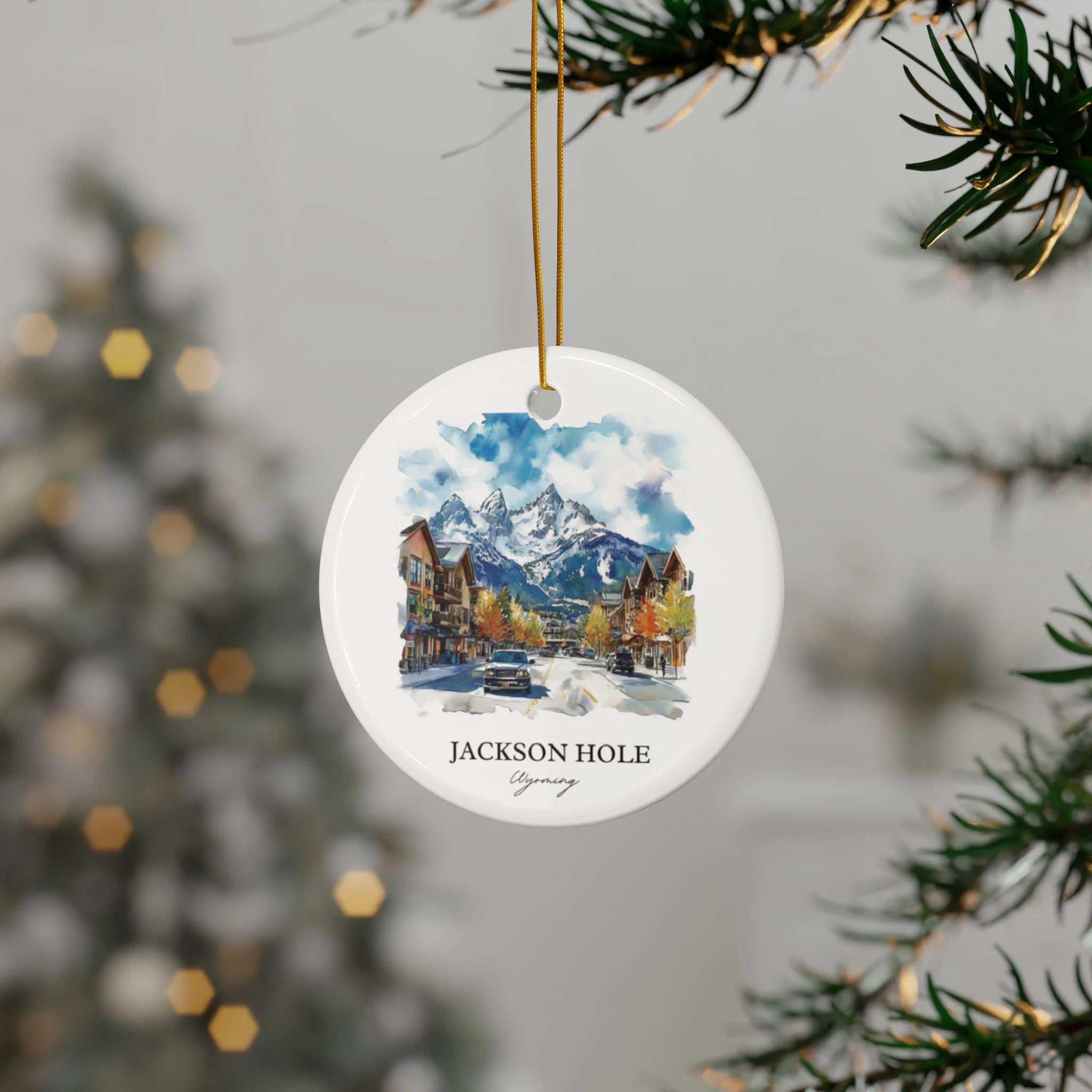 Jackson Hole Ornament: Unique Jackson Hole WY Souvenir, Jackson Hole Xmas Decor, and Authentic Wyoming Gift - Image 3