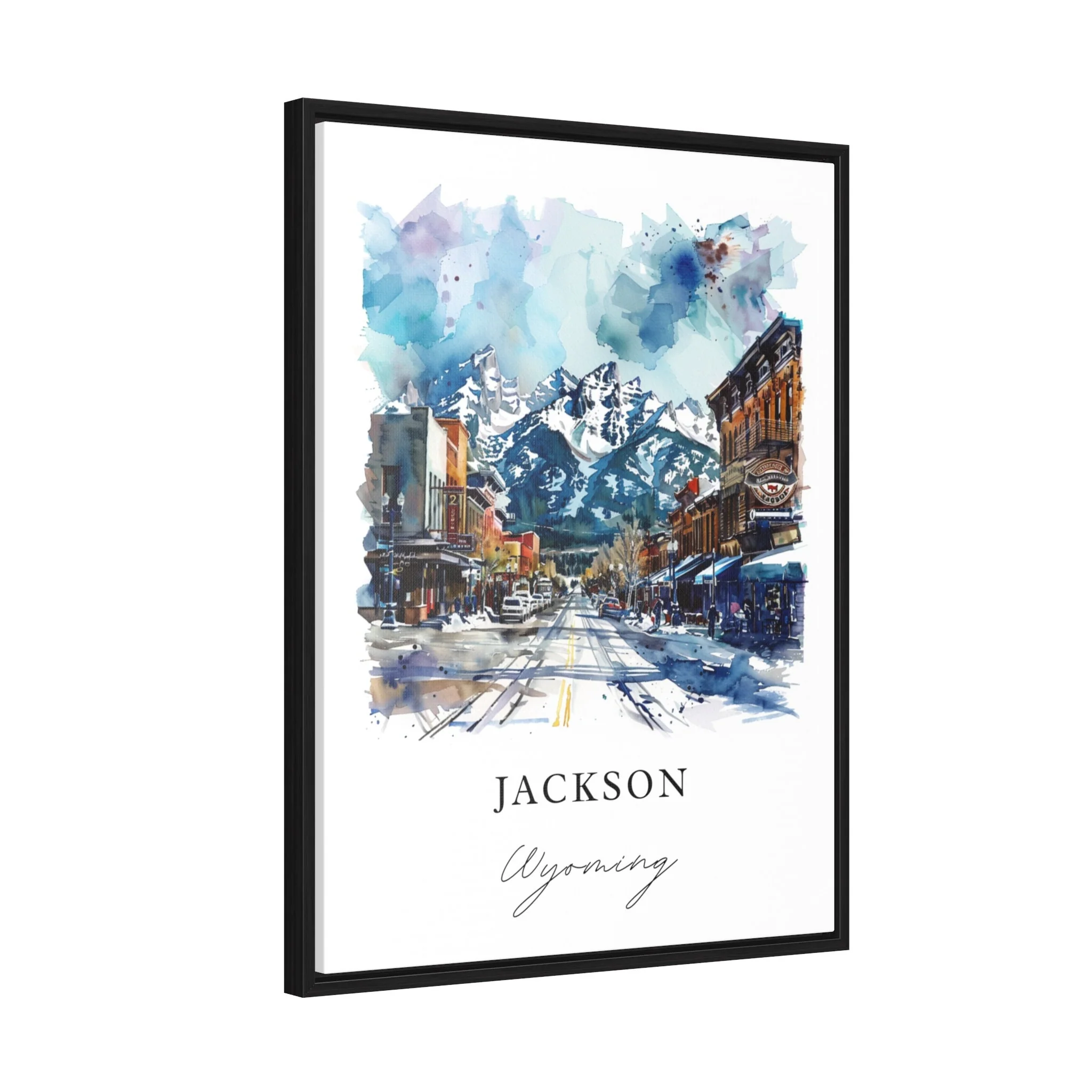 Jackson, Wyoming – Watercolor Art Print - Image 6