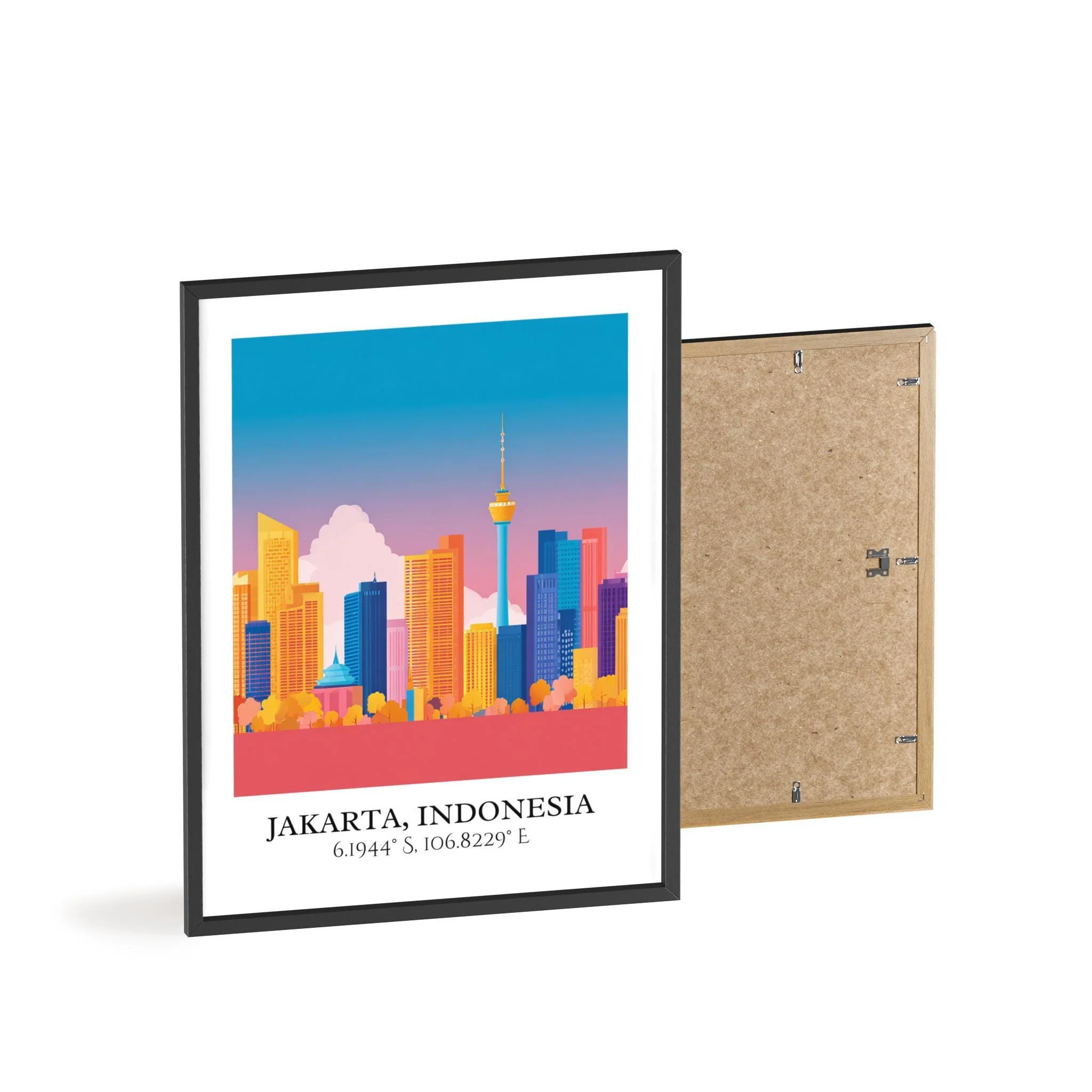 Jakarta, Indonesia – Watercolor Art Print - Image 8