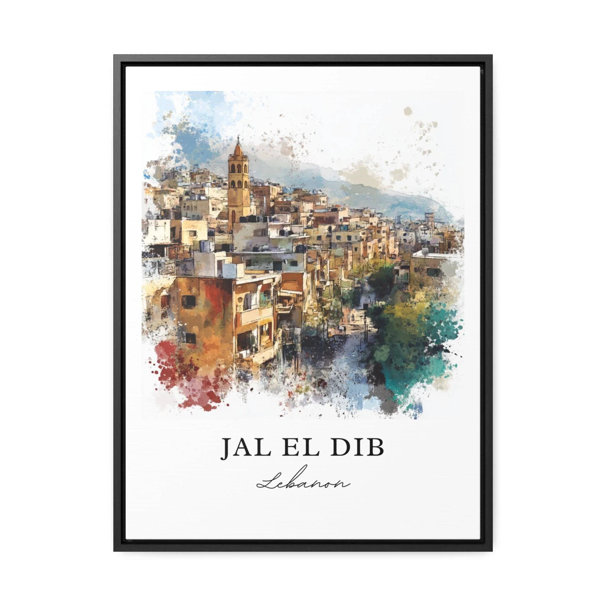 Jal El Dib, Lebanon – Watercolor Art Print - Image 7