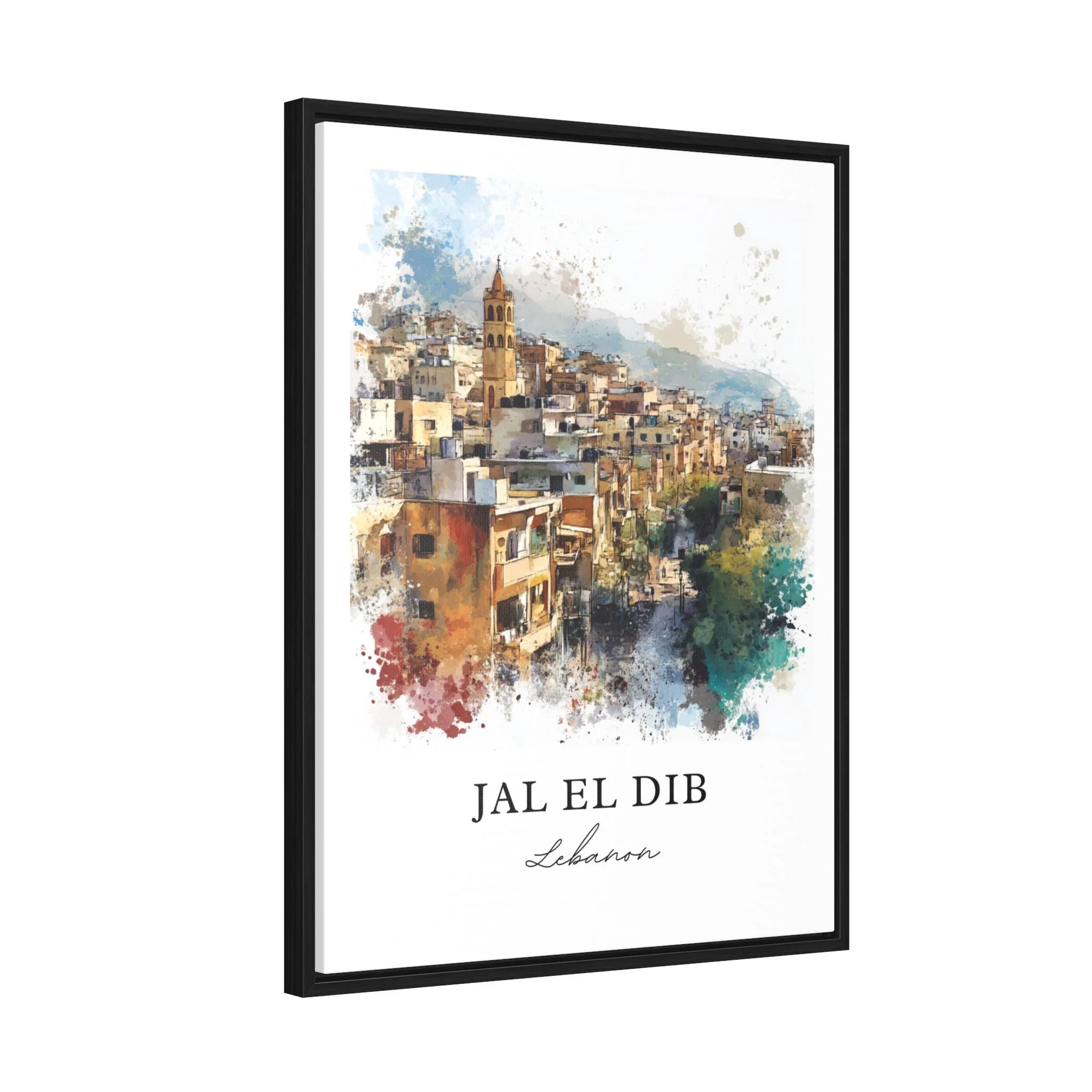 Jal El Dib, Lebanon – Watercolor Art Print - Image 8