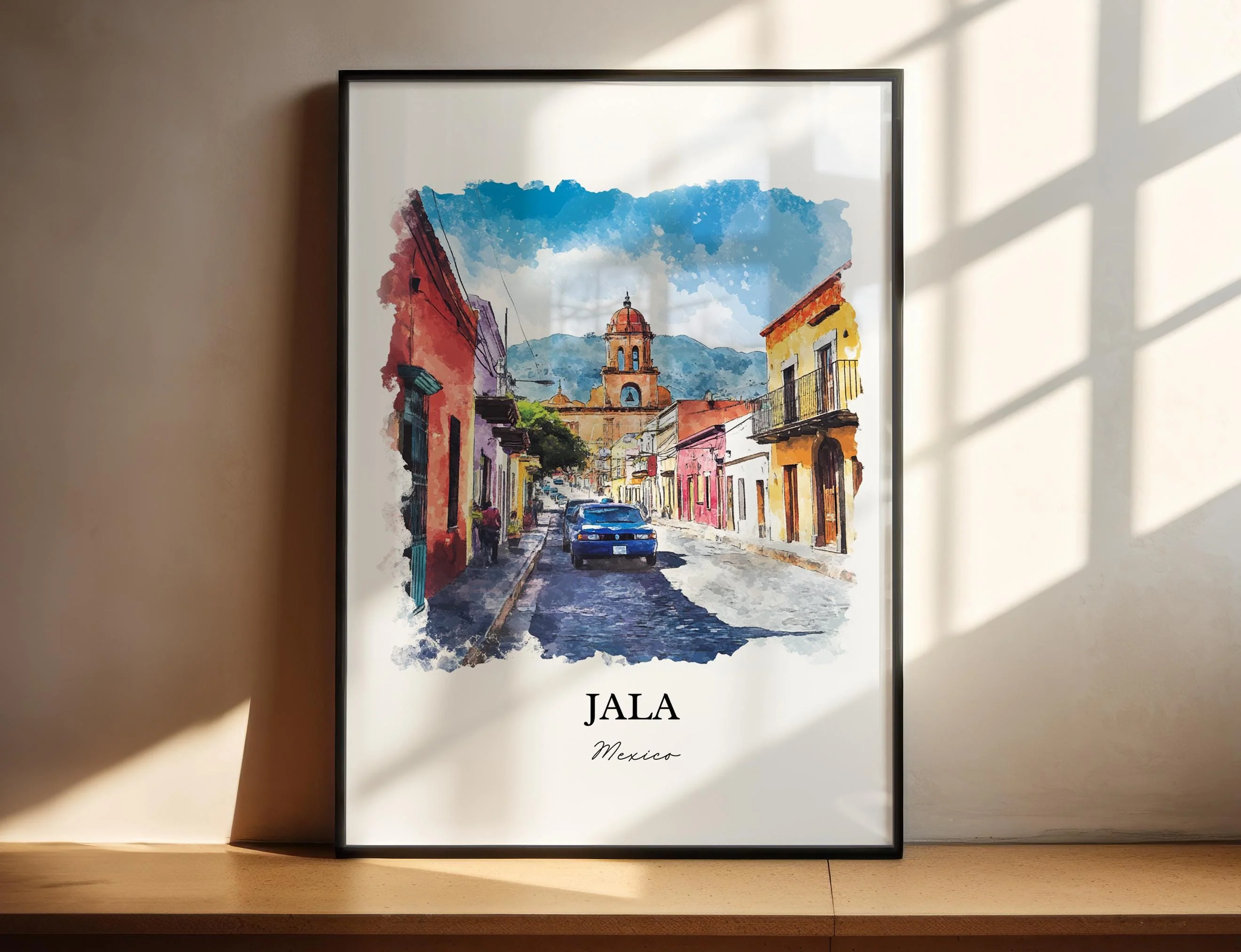 Jala, Mexico – Watercolor Art Print