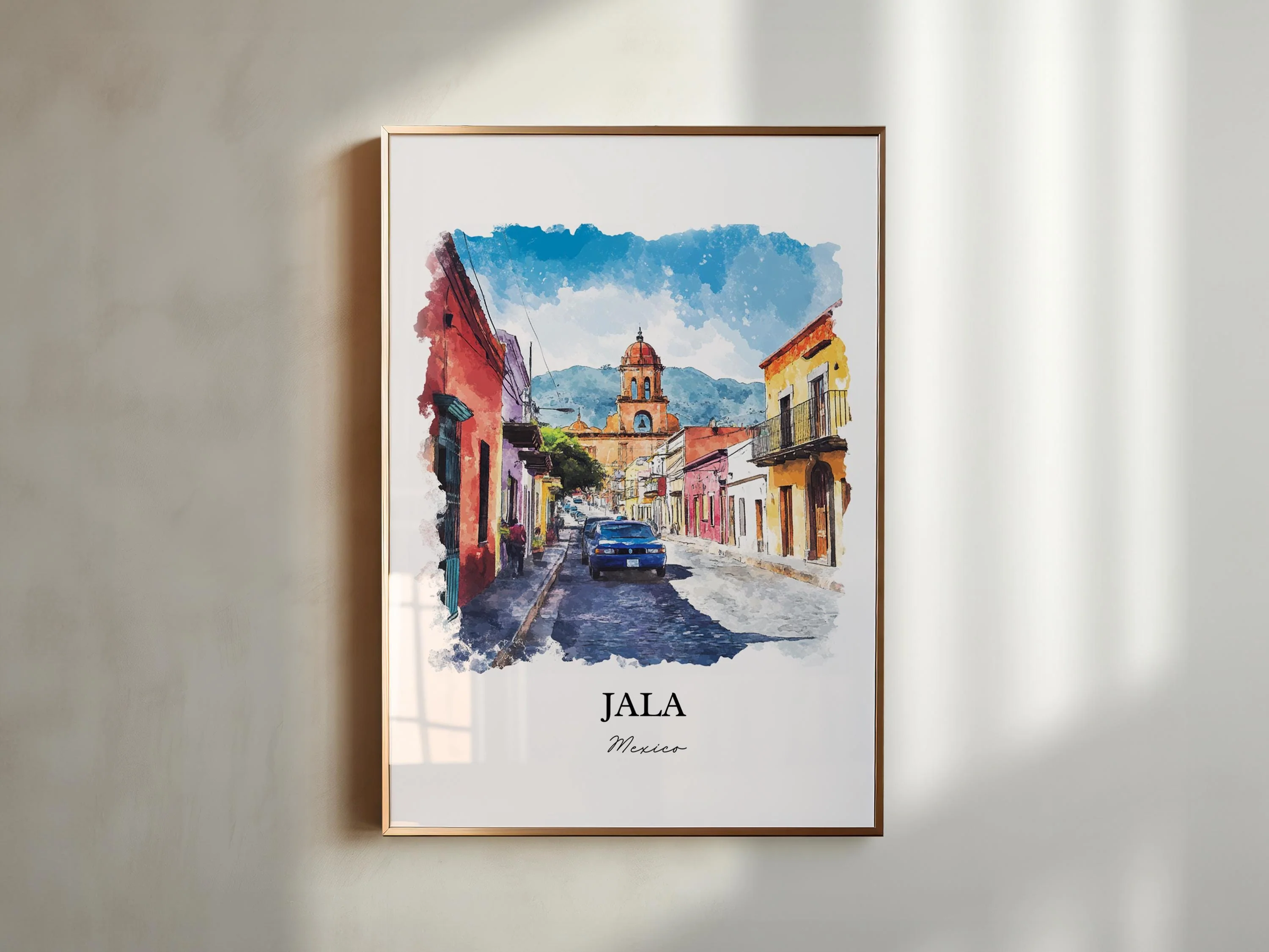 Jala, Mexico – Watercolor Art Print - Image 6