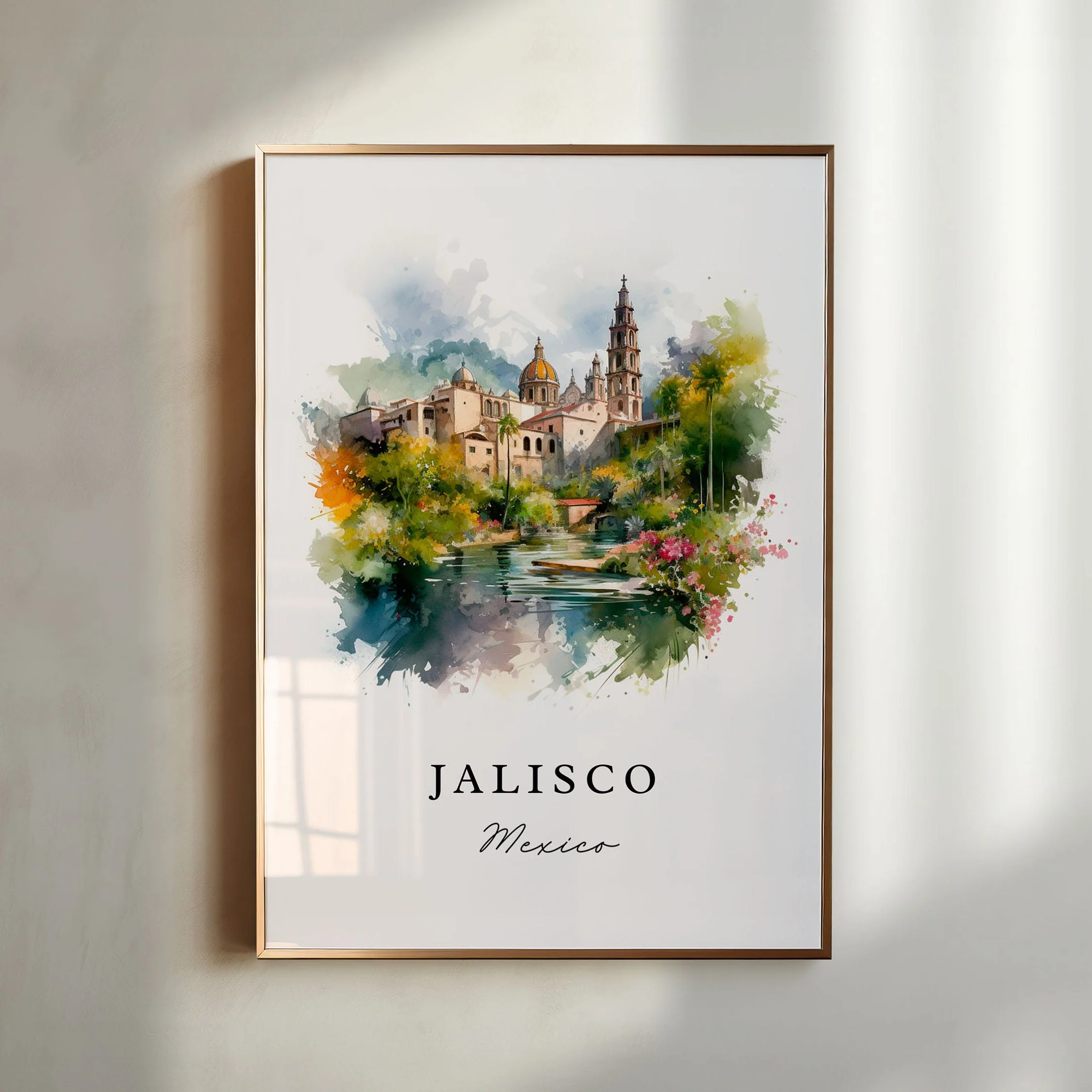 Jalisco, Mexico – Watercolor Art Print