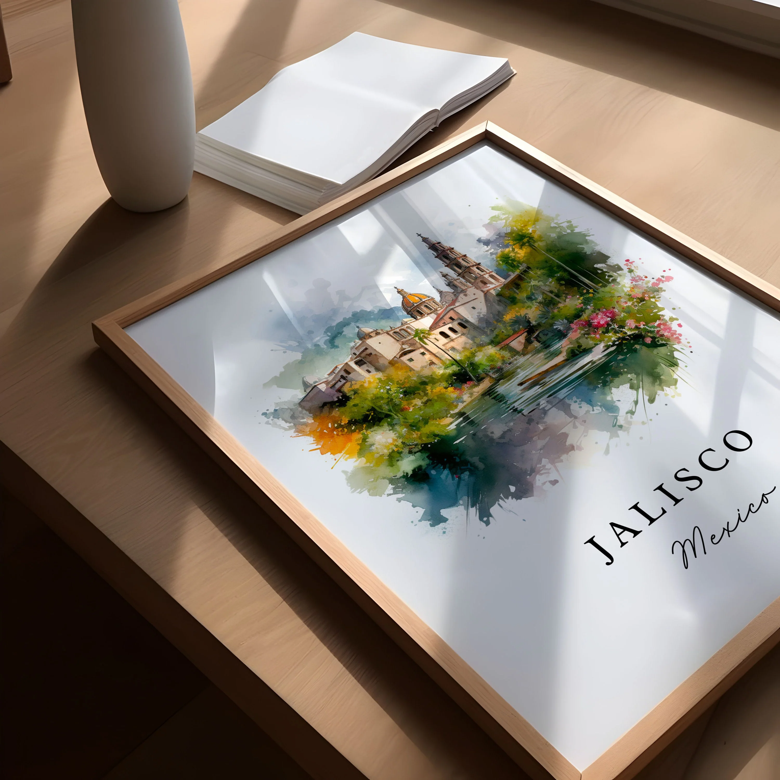 Jalisco, Mexico – Watercolor Art Print - Image 3