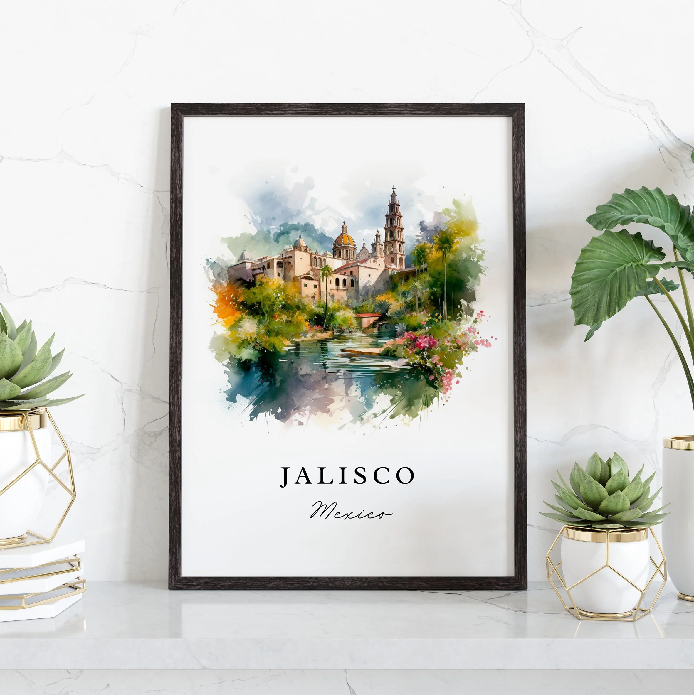 Jalisco, Mexico – Watercolor Art Print - Image 4