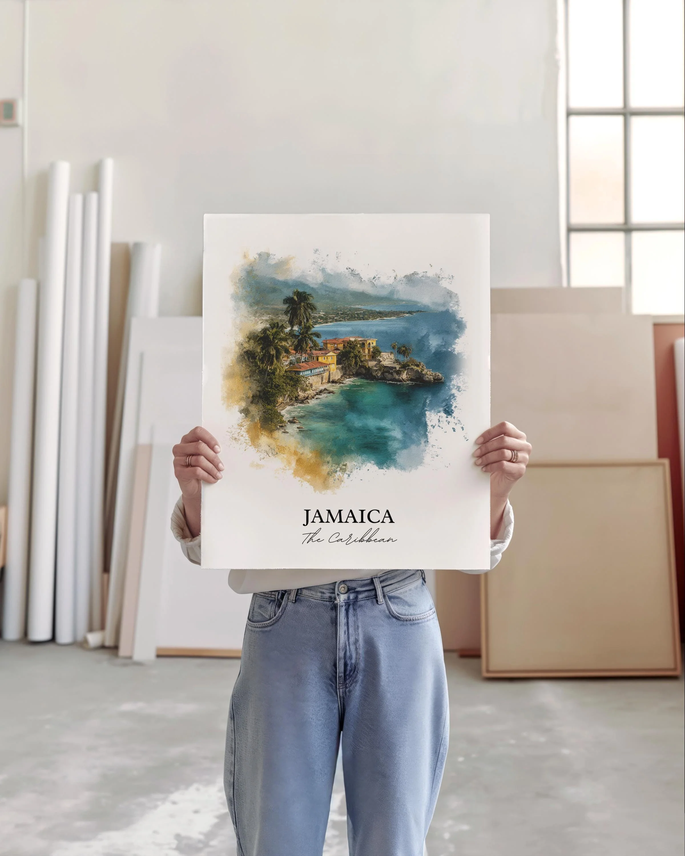 Jamaica, Caribbean – Watercolor Art Print - Image 3