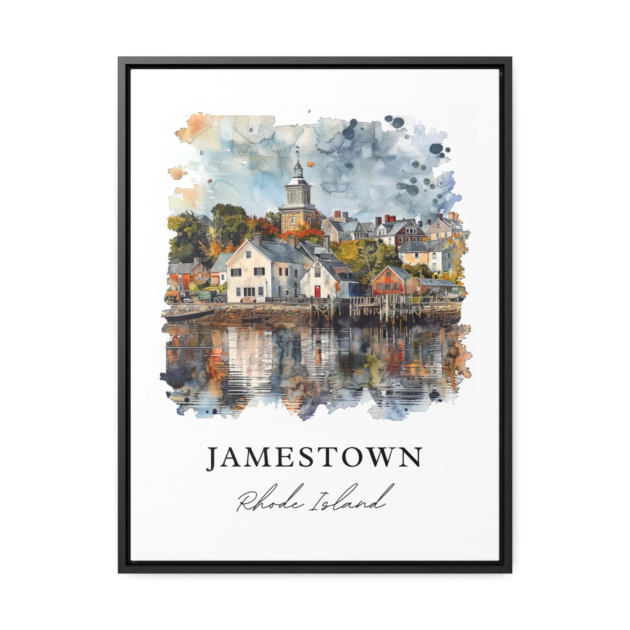 Jamestown, Rhode Island, Rhode Island – Watercolor Art Print - Image 5