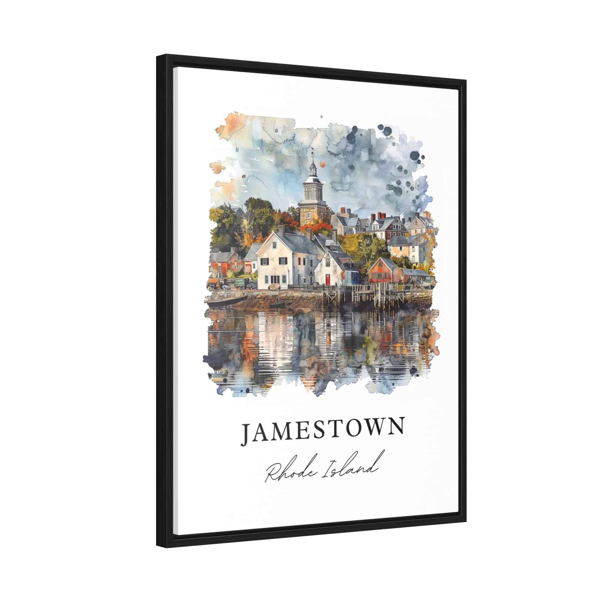 Jamestown, Rhode Island, Rhode Island – Watercolor Art Print - Image 6
