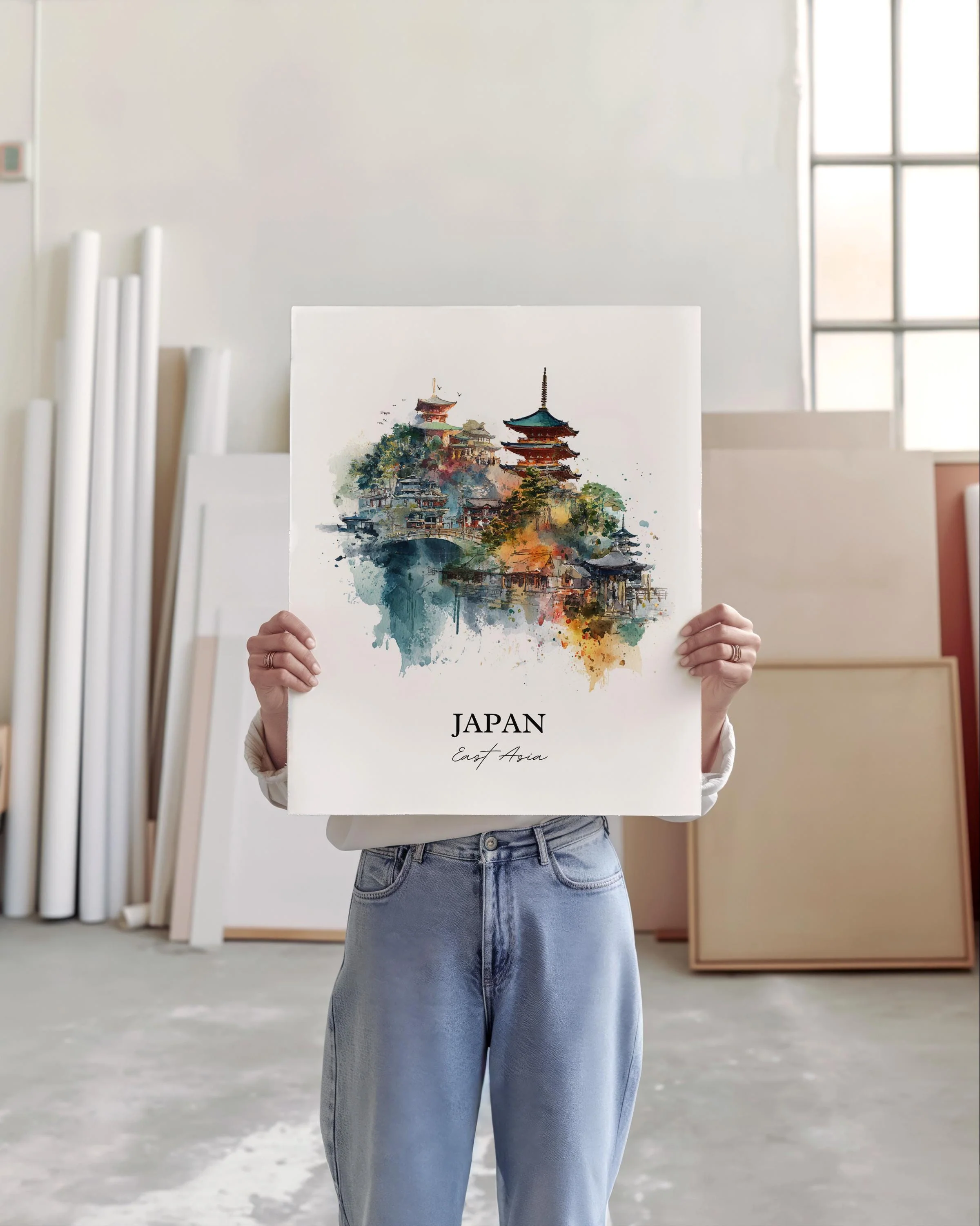 Japan, Japan – Watercolor Art Print - Image 4
