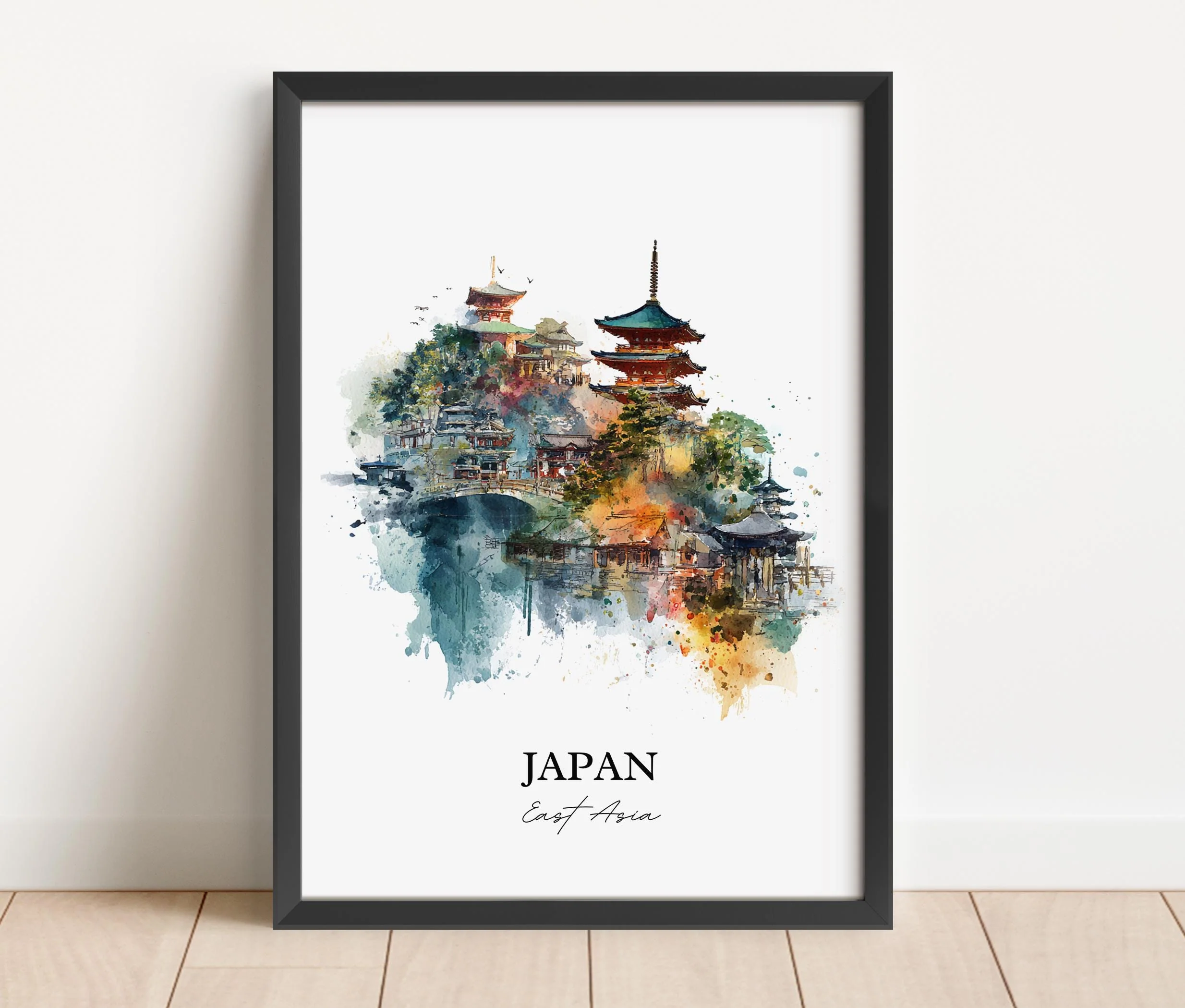 Japan, Japan – Watercolor Art Print - Image 6