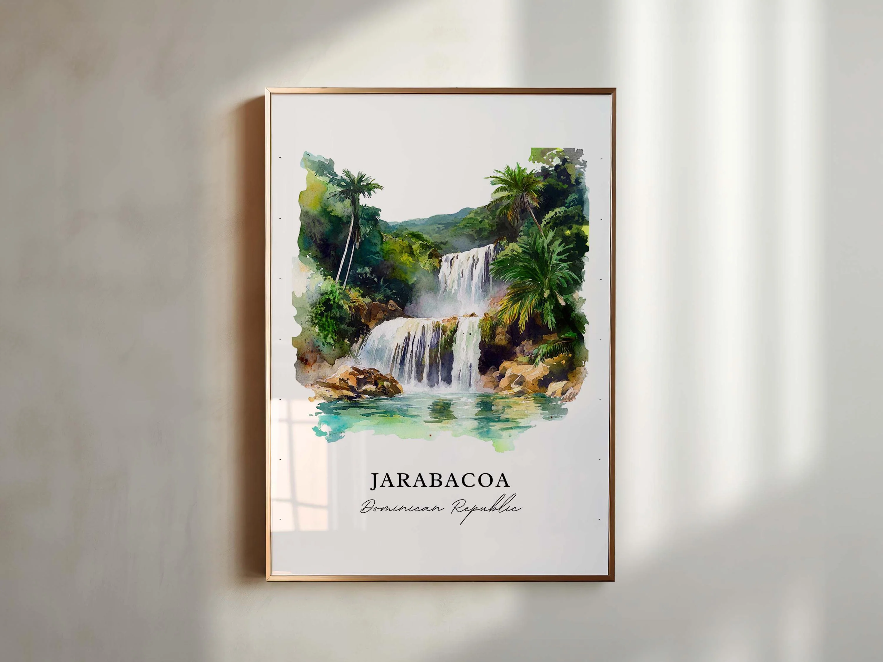 Jarabacoa, Dominican Republic – Watercolor Art Print - Image 3