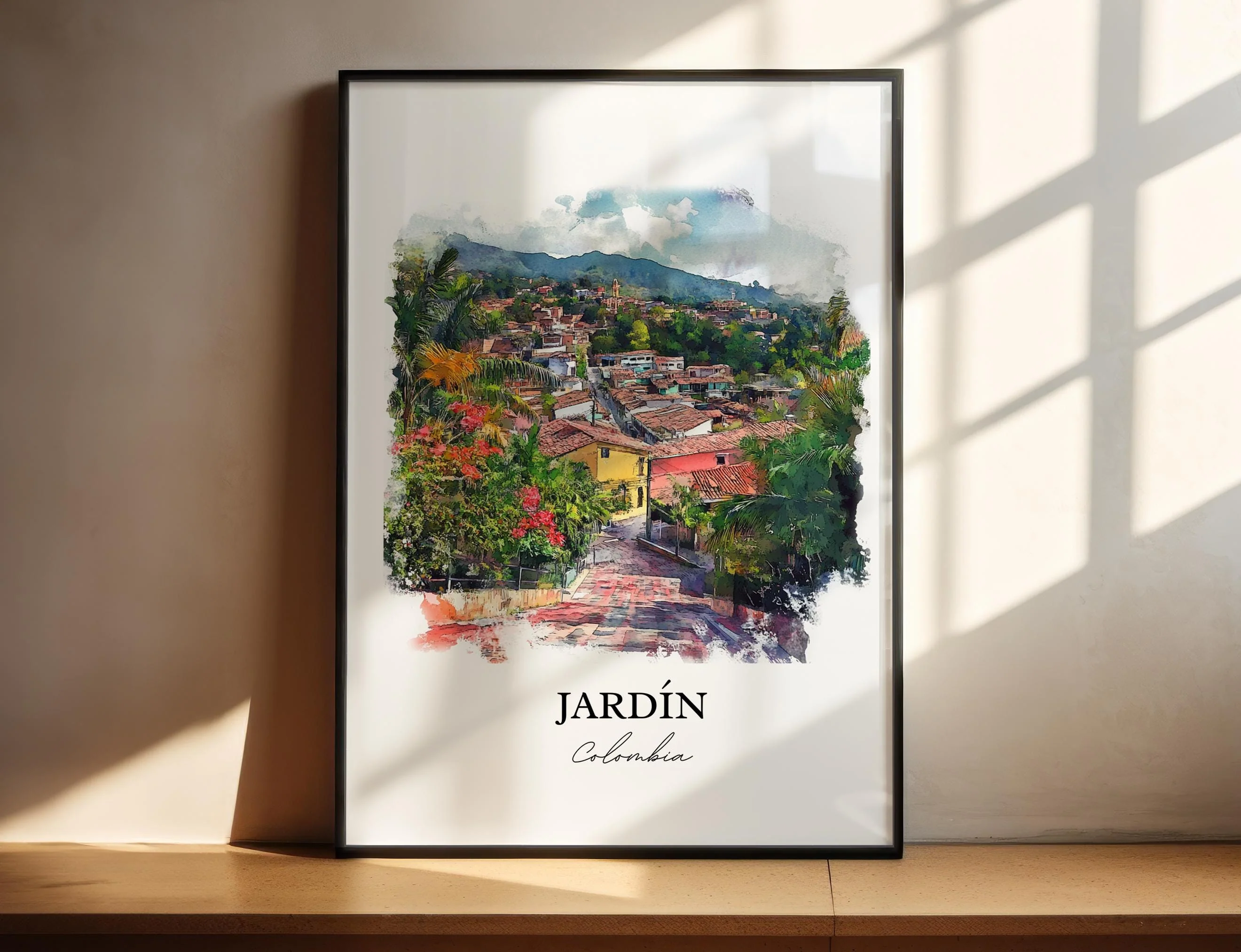 Jardín, Colombia – Watercolor Art Print
