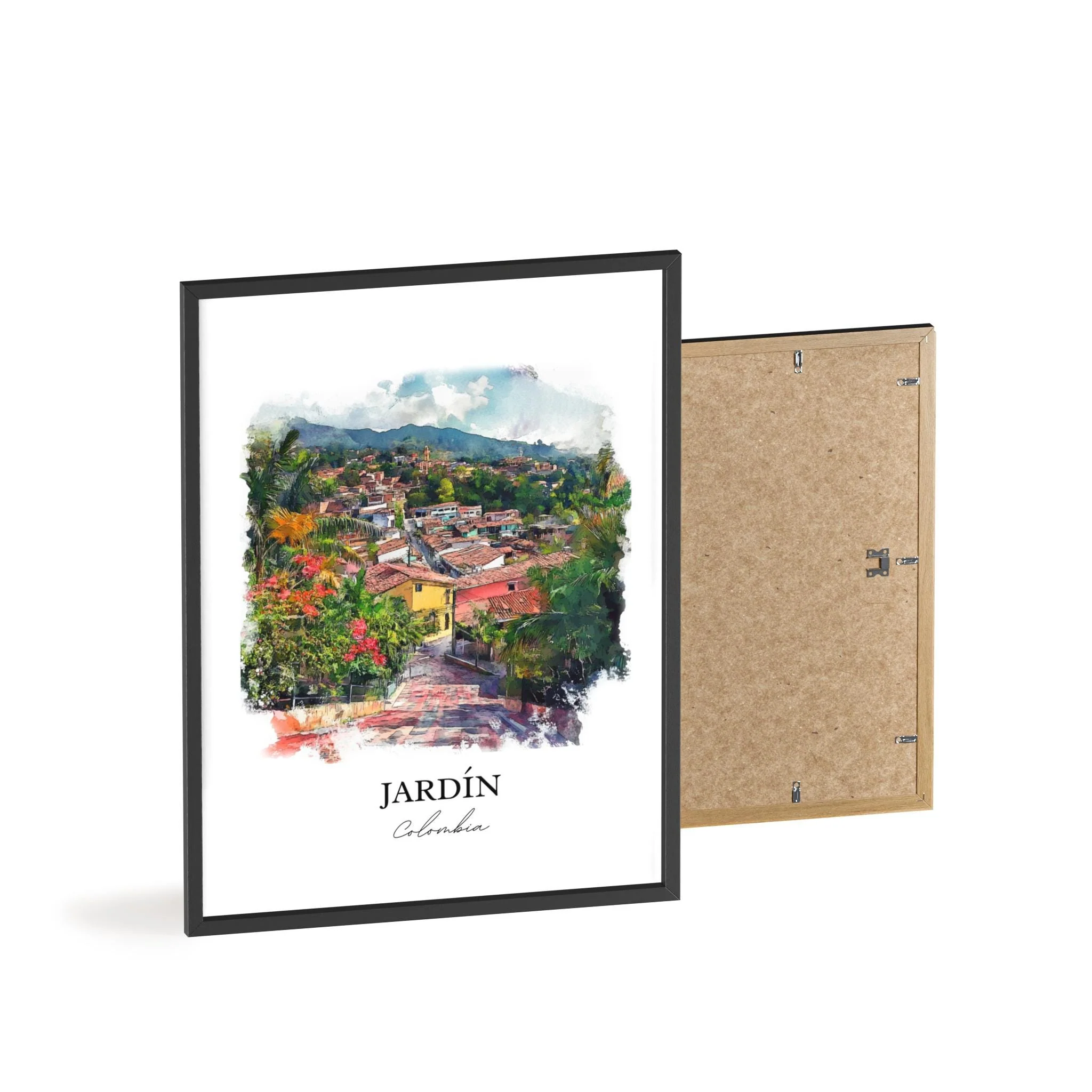 Jardín, Colombia – Watercolor Art Print - Image 8