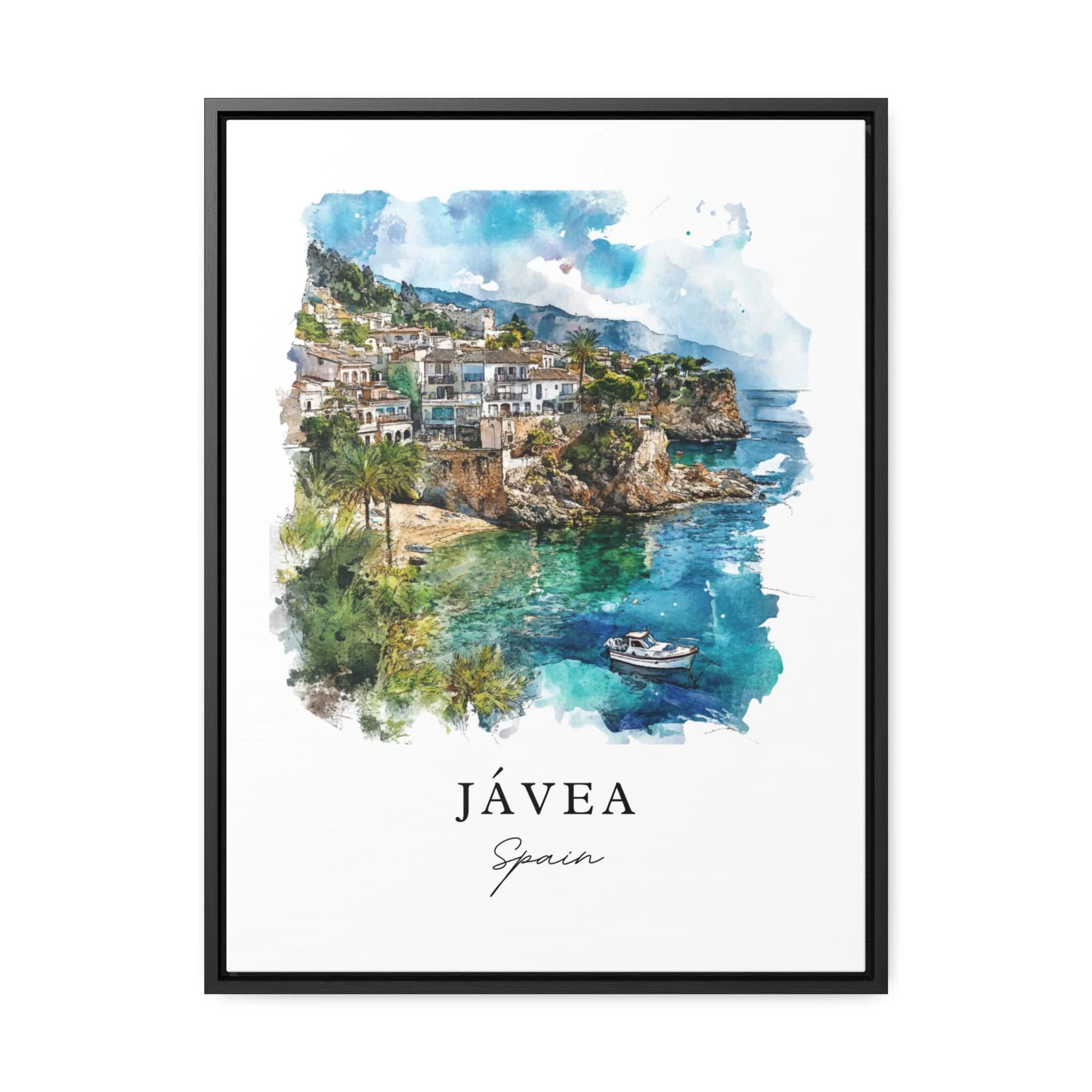 Jávea, Spain – Watercolor Art Print