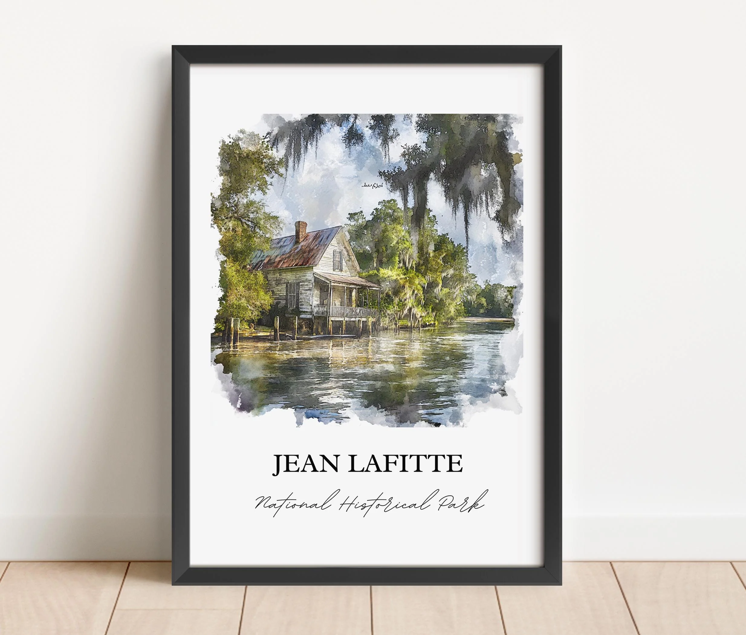 Jean Lafitte National Park, Louisiana – Watercolor Art Print