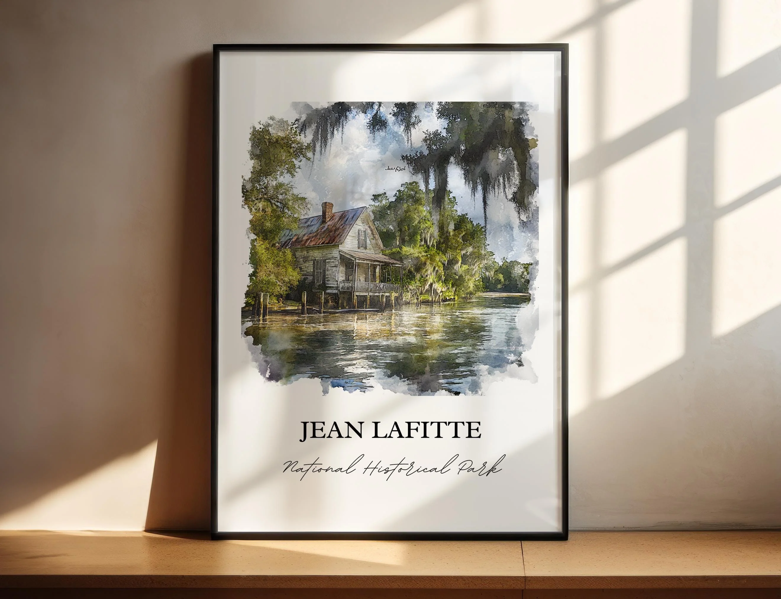 Jean Lafitte National Park, Louisiana – Watercolor Art Print - Image 3