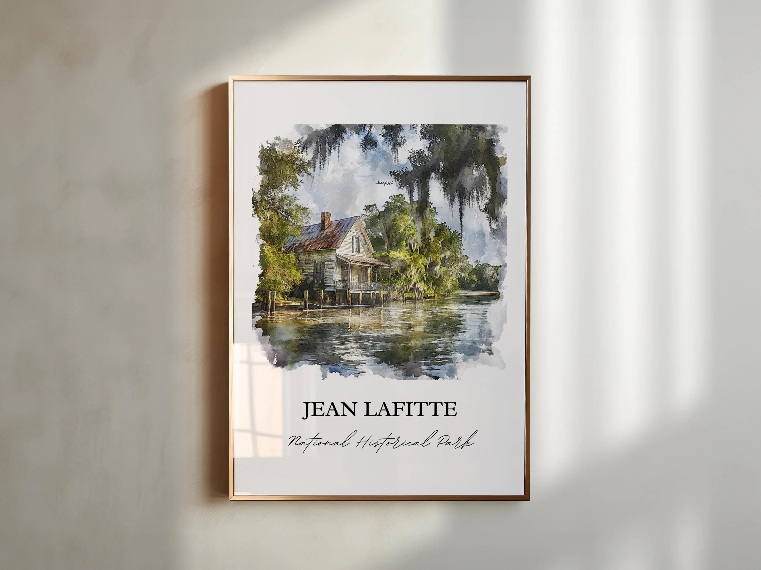 Jean Lafitte National Park, Louisiana – Watercolor Art Print - Image 4