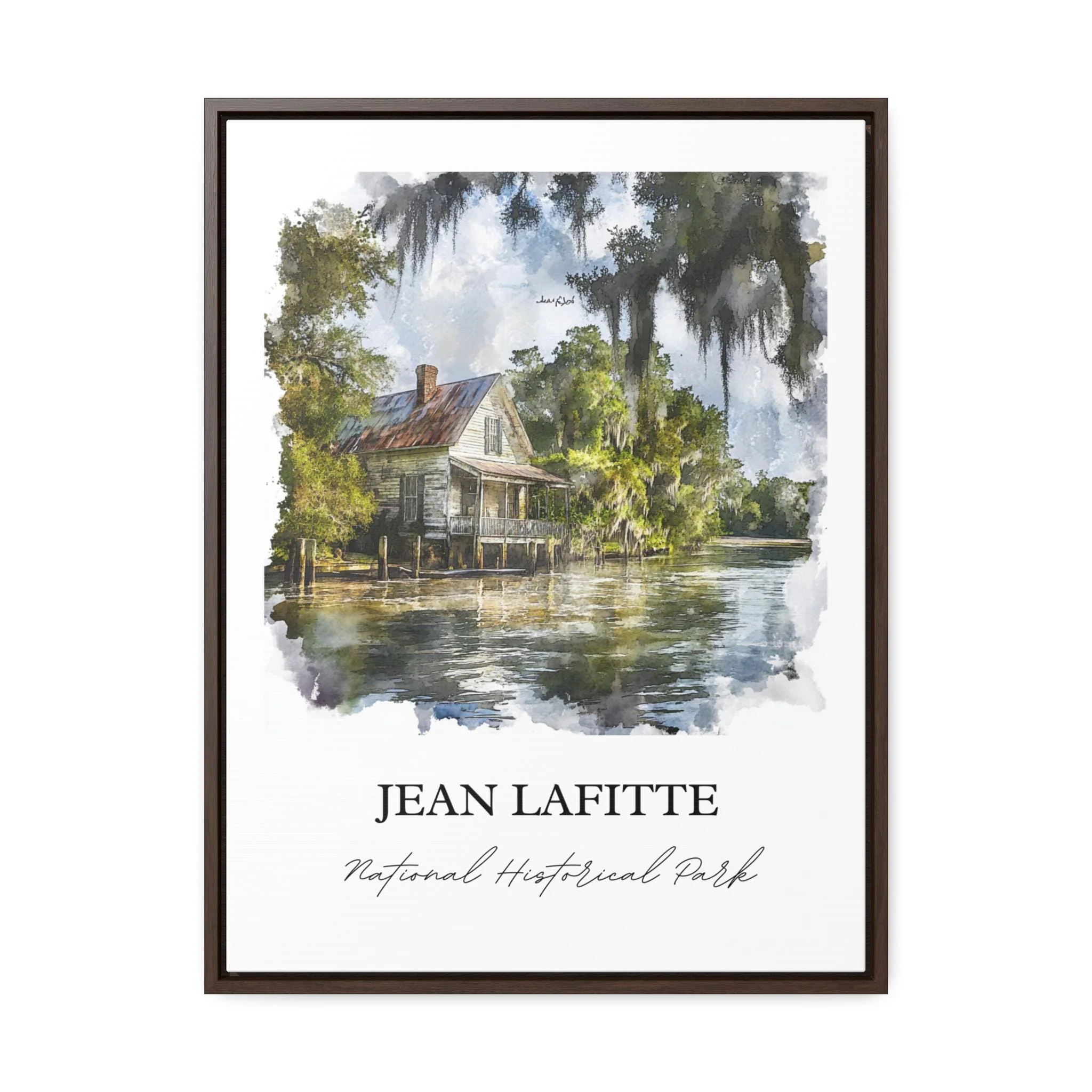 Jean Lafitte National Park, Louisiana – Watercolor Art Print - Image 7
