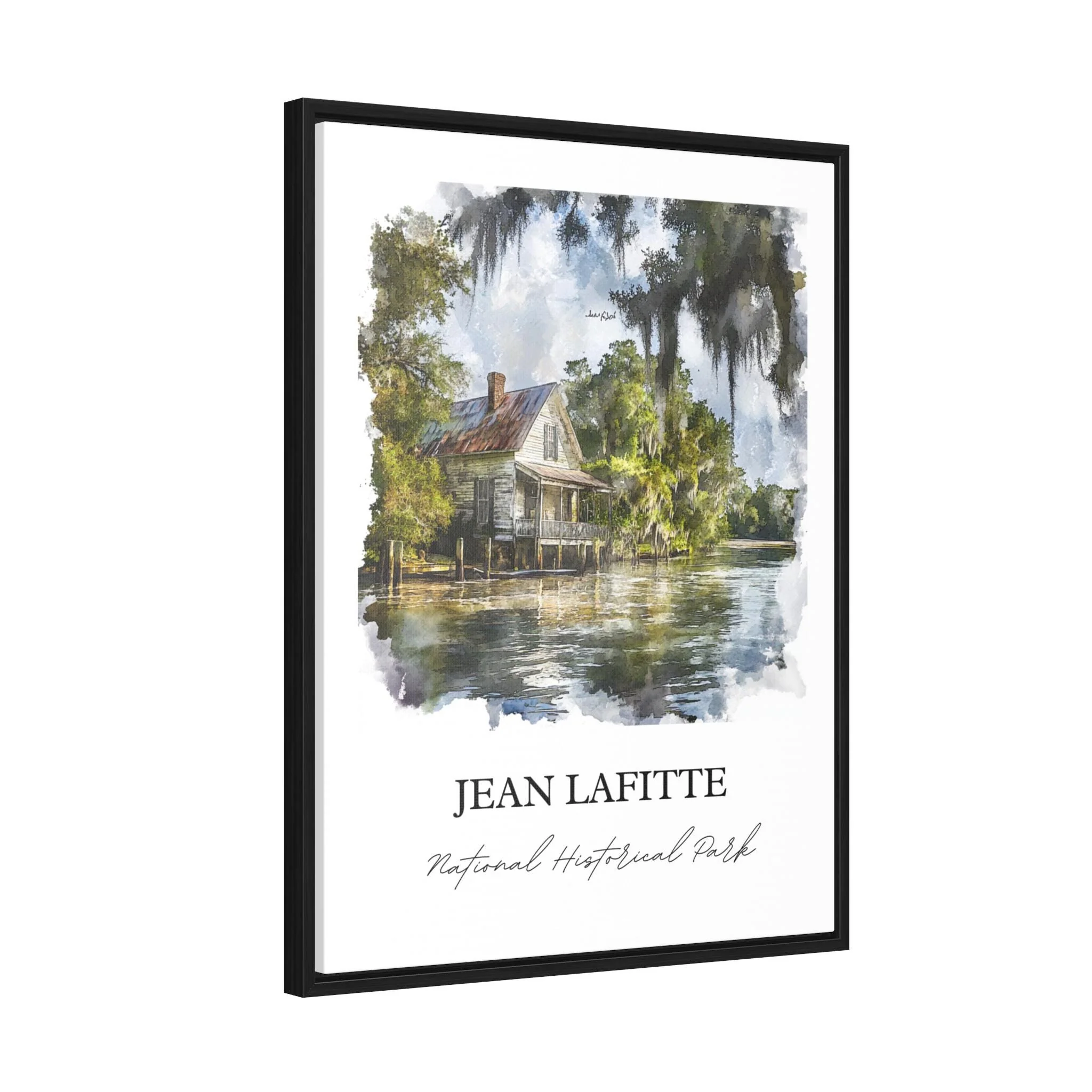Jean Lafitte National Park, Louisiana – Watercolor Art Print - Image 8