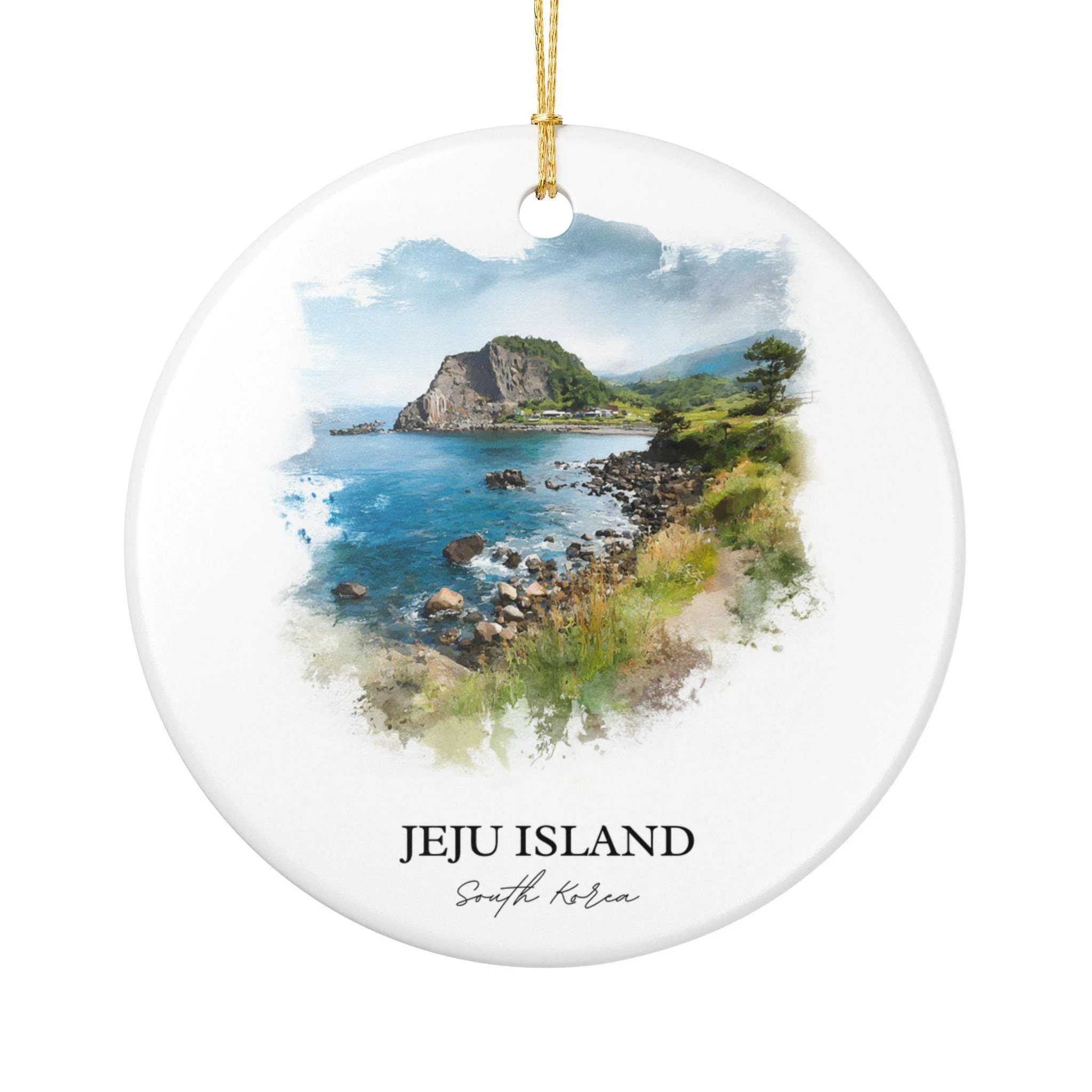 Jeju Island Ornament: Unique Jeju South Korea Souvenir, South Korea Xmas Decor, and Authentic South Korea Gift