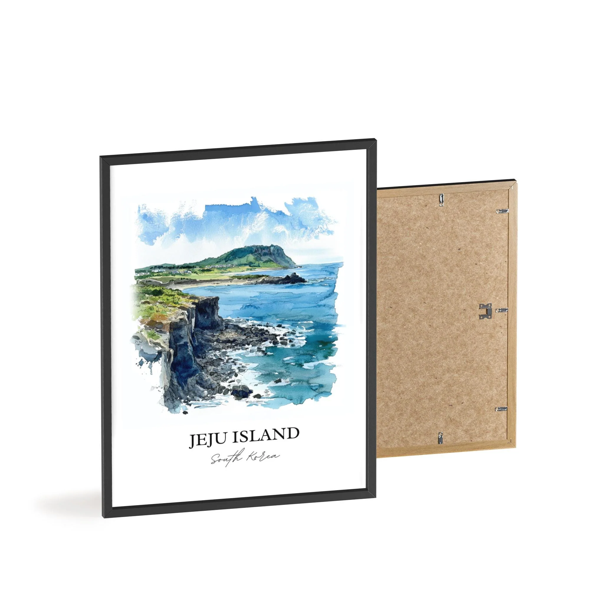 Jeju Island, South Korea – Watercolor Art Print - Image 8