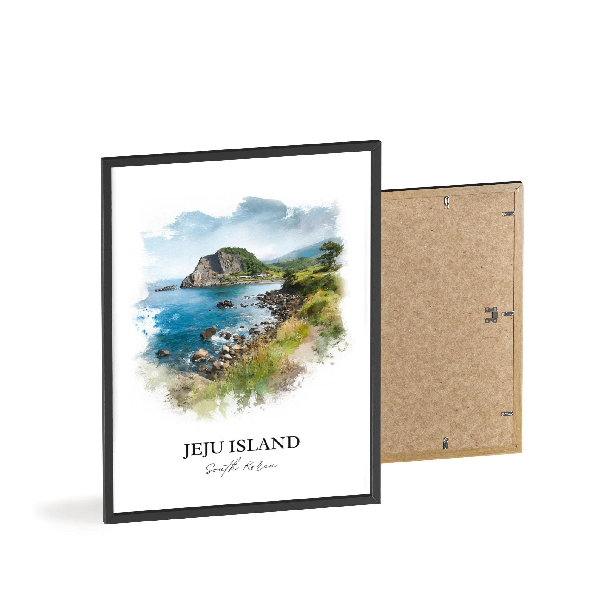 Jeju Island, South Korea – Watercolor Art Print - Image 8