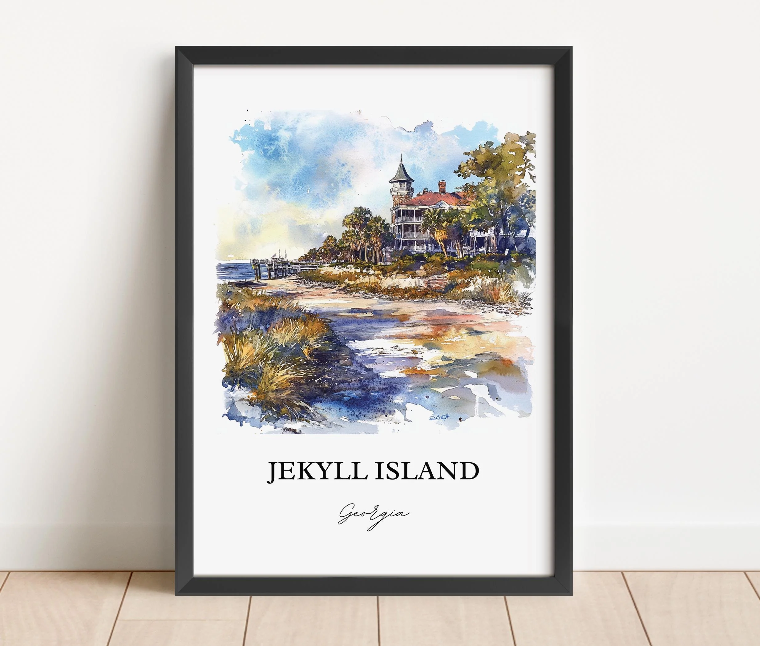 Jekyll Island, Georgia – Watercolor Art Print - Image 6