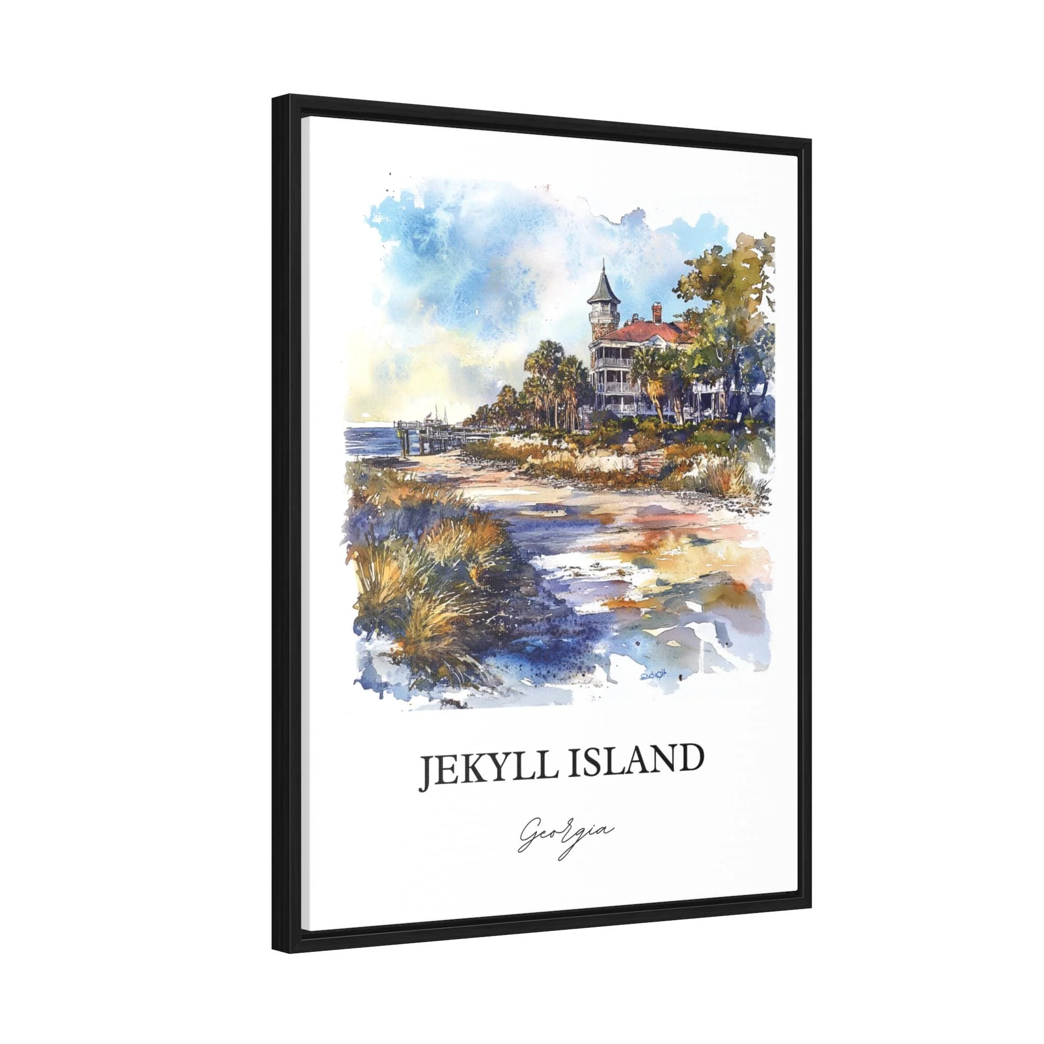 Jekyll Island, Georgia – Watercolor Art Print - Image 8