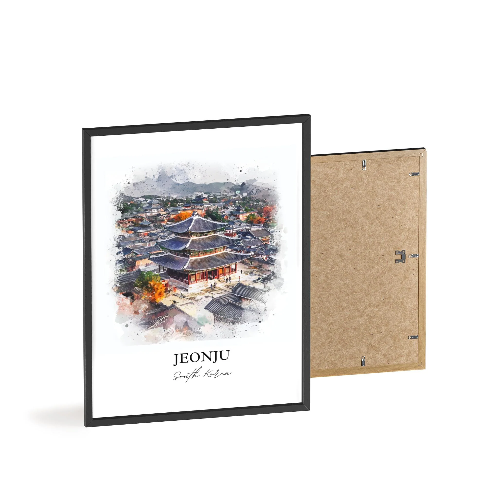 Jeonju-si, South Korea – Watercolor Art Print - Image 8