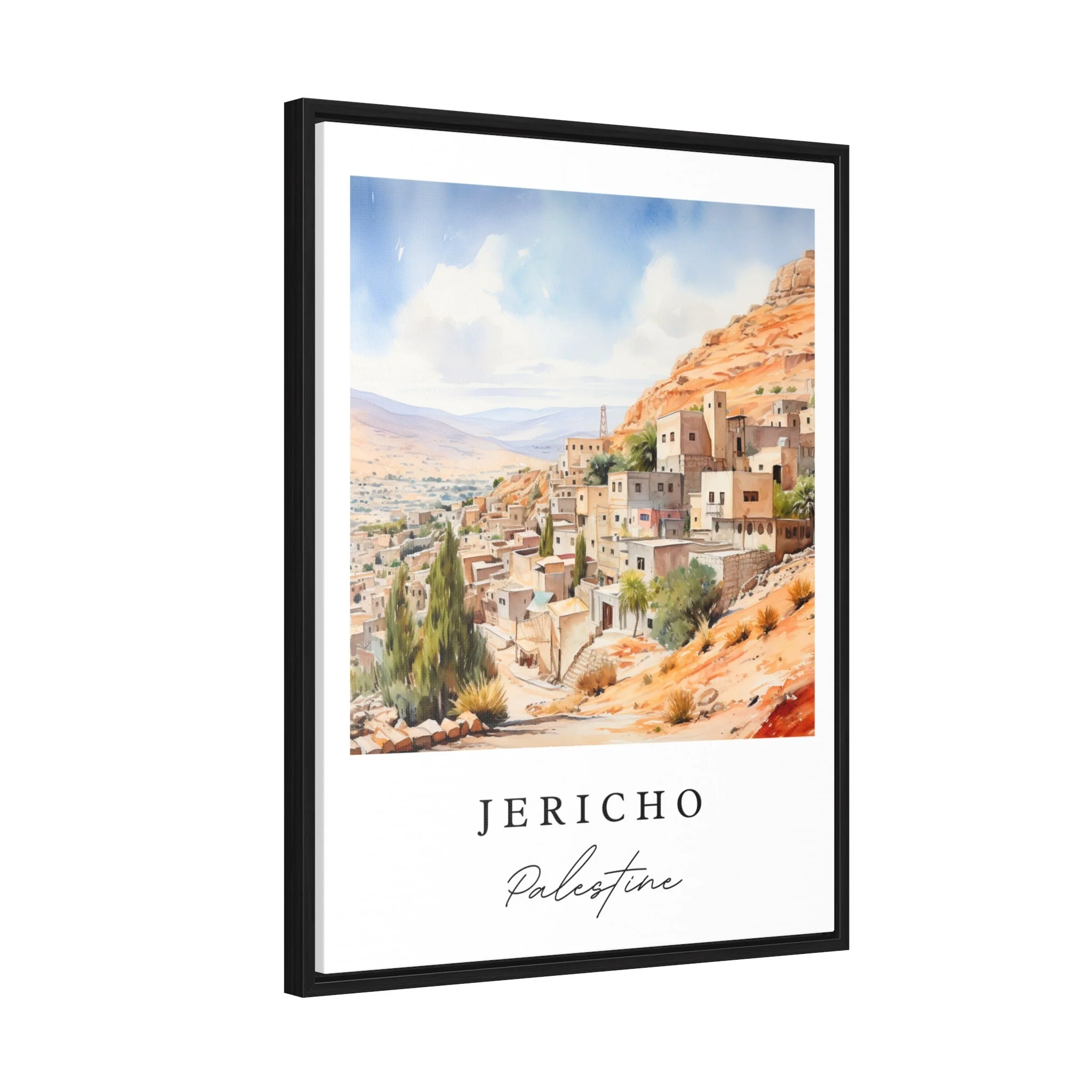 Jericho, Palestine – Watercolor Art Print - Image 7