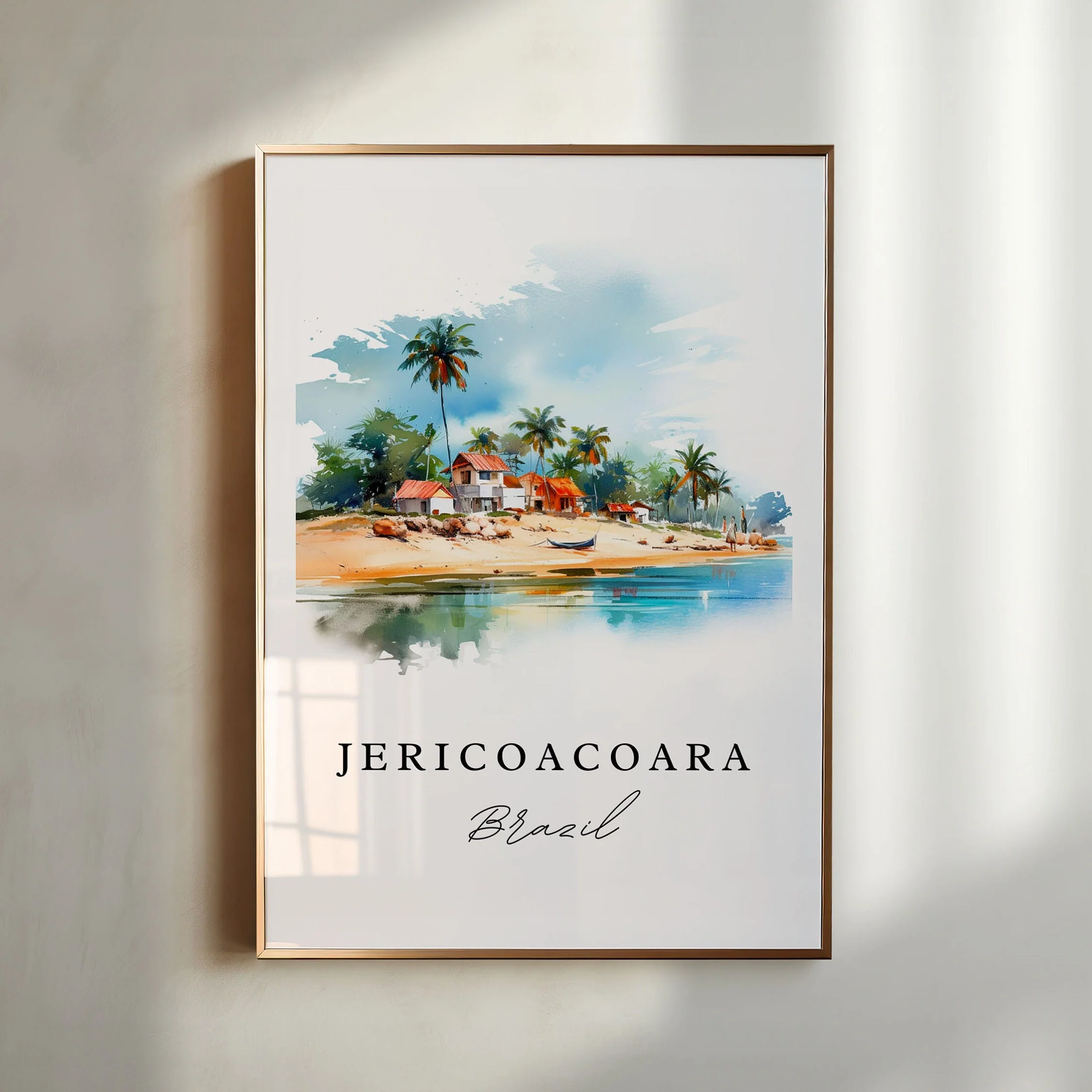 Jericoacoara, Brazil – Watercolor Art Print