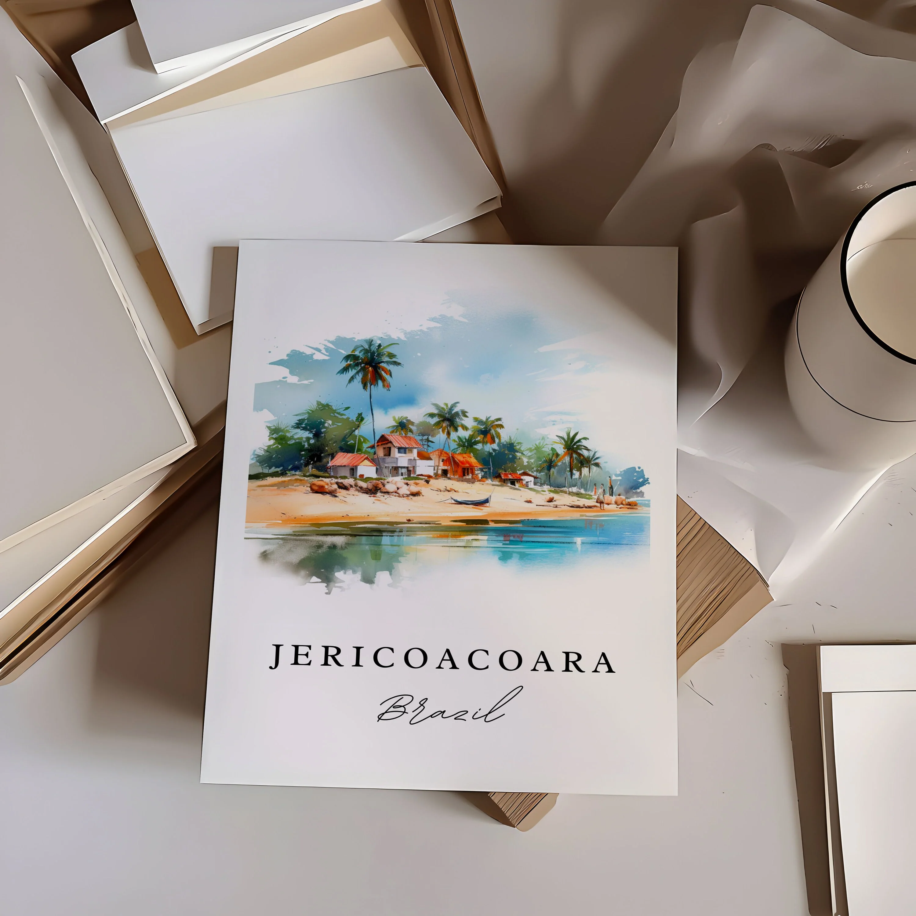 Jericoacoara, Brazil – Watercolor Art Print - Image 3