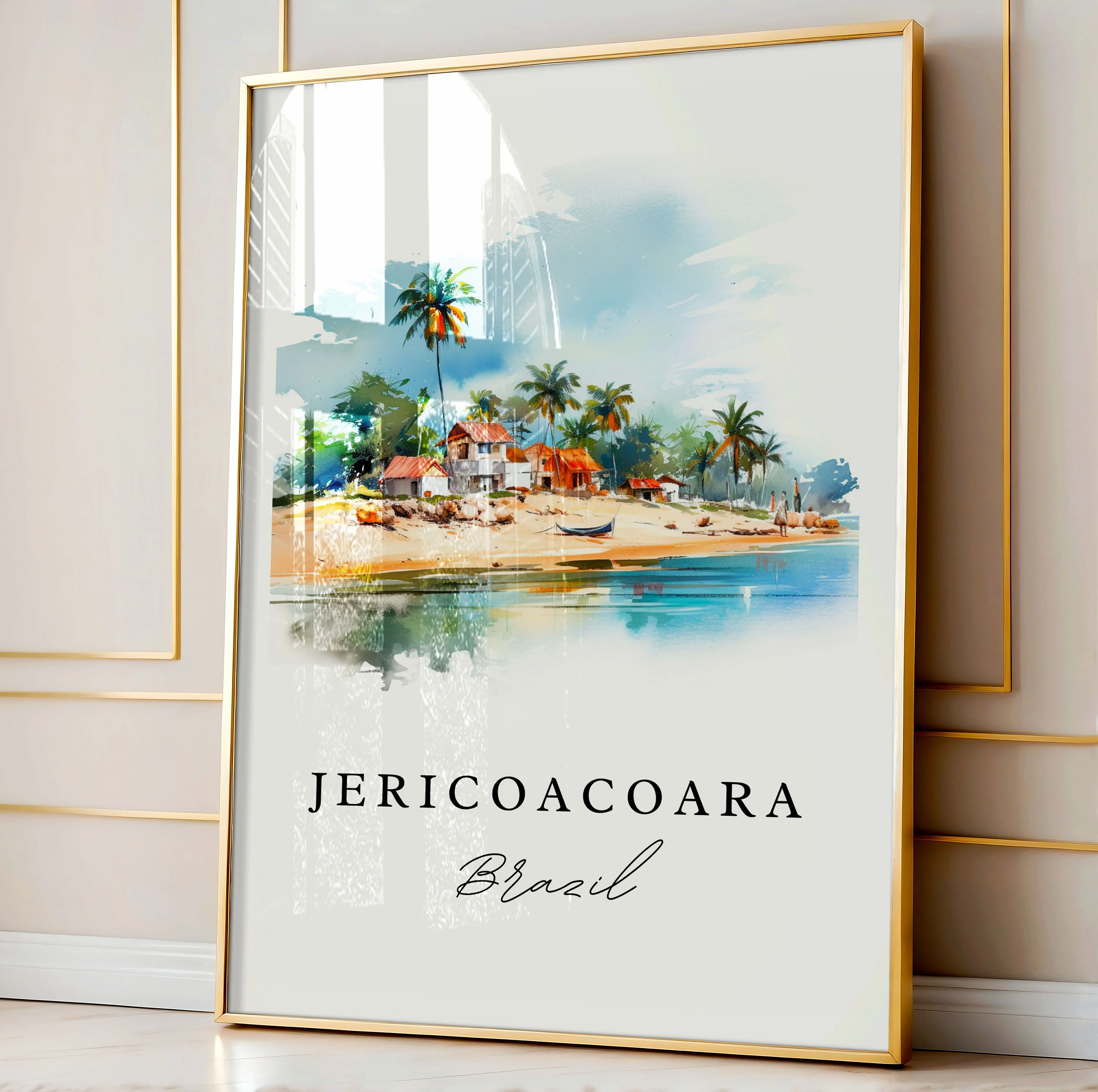 Jericoacoara, Brazil – Watercolor Art Print - Image 4