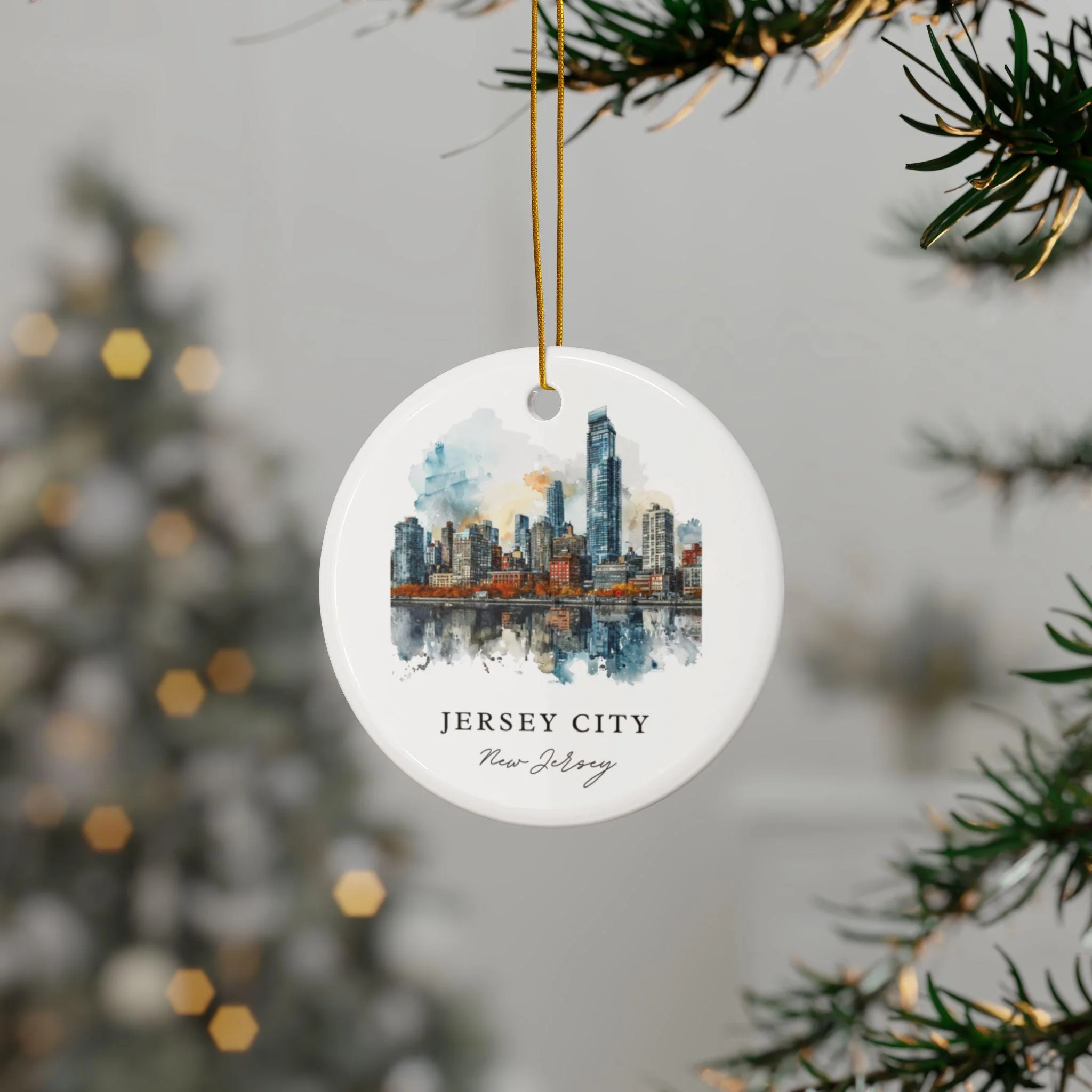 Jersey City Ornament: Unique Jersey City Souvenir, Jersey City NJ Decor, and Jersey City Christmas Gift - Image 2